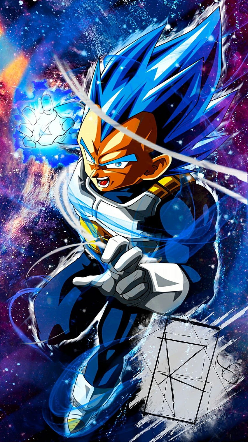 850x1511 Vegeta super saiyan blue HD wallpaper