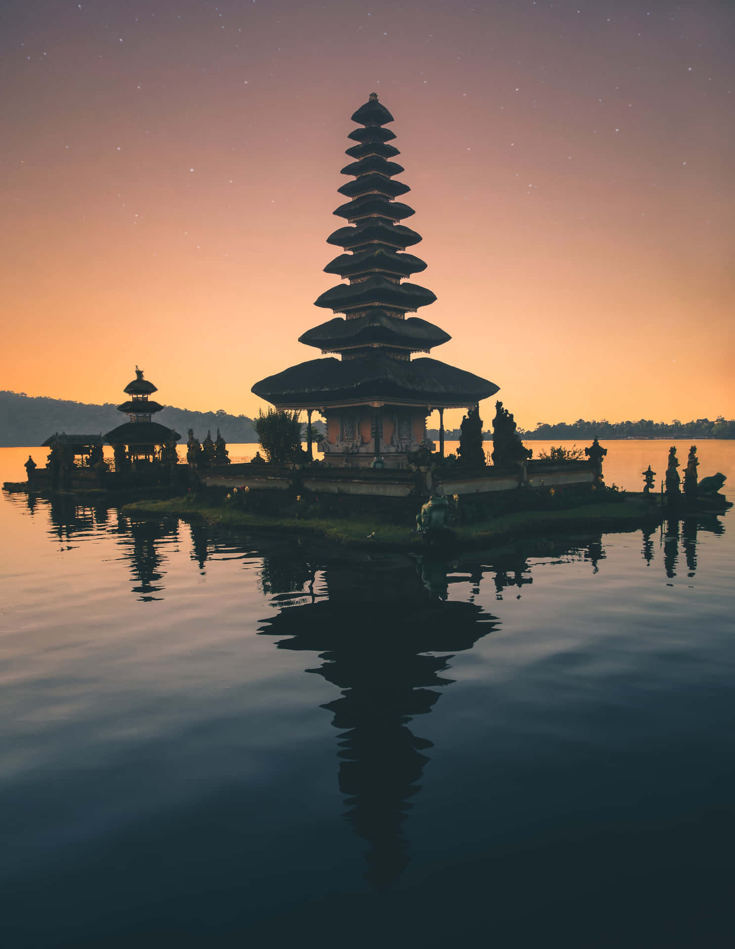 1486x1920 Download Beautiful Balinese Sunset