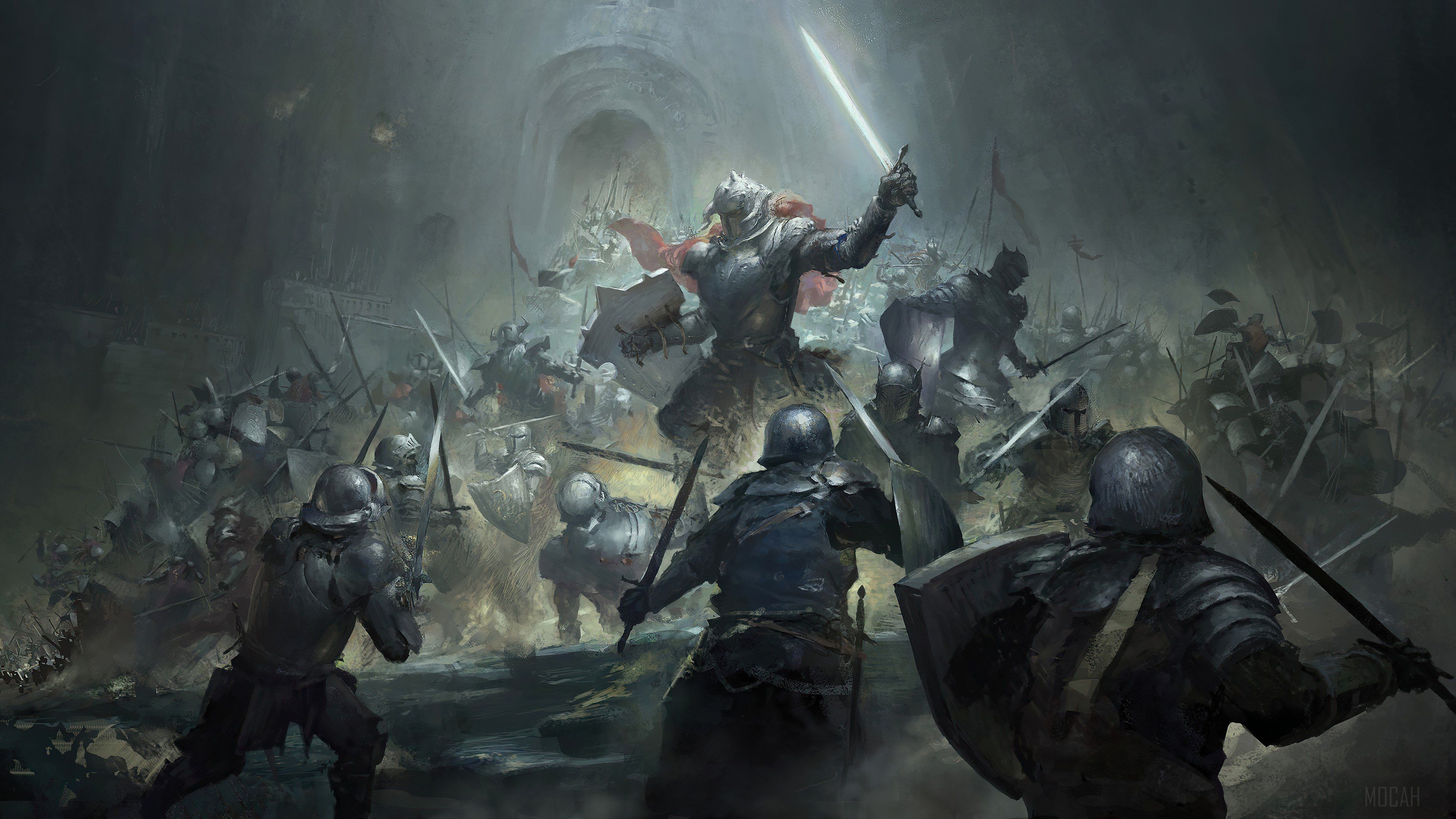 3840x2160 Fantasy Battle Wallpaper