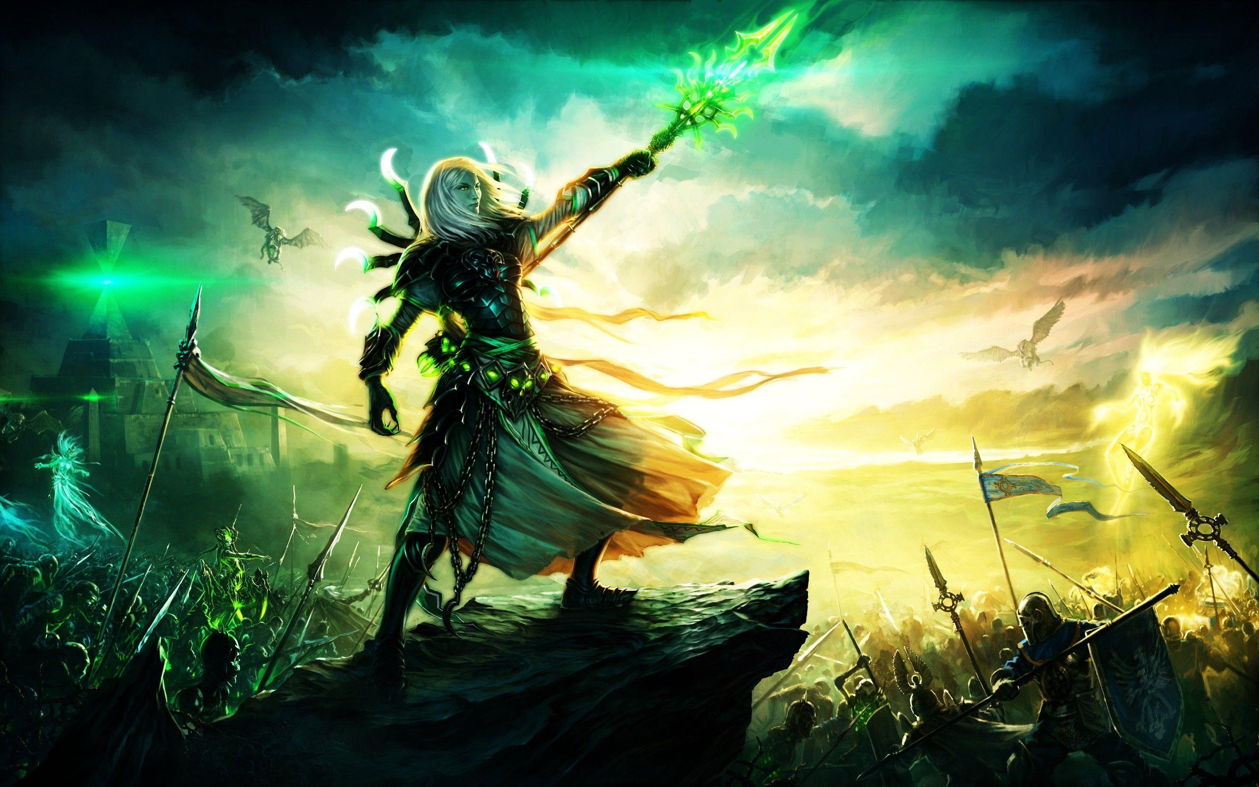 2560x1600 Epic Fantasy War Wallpaper