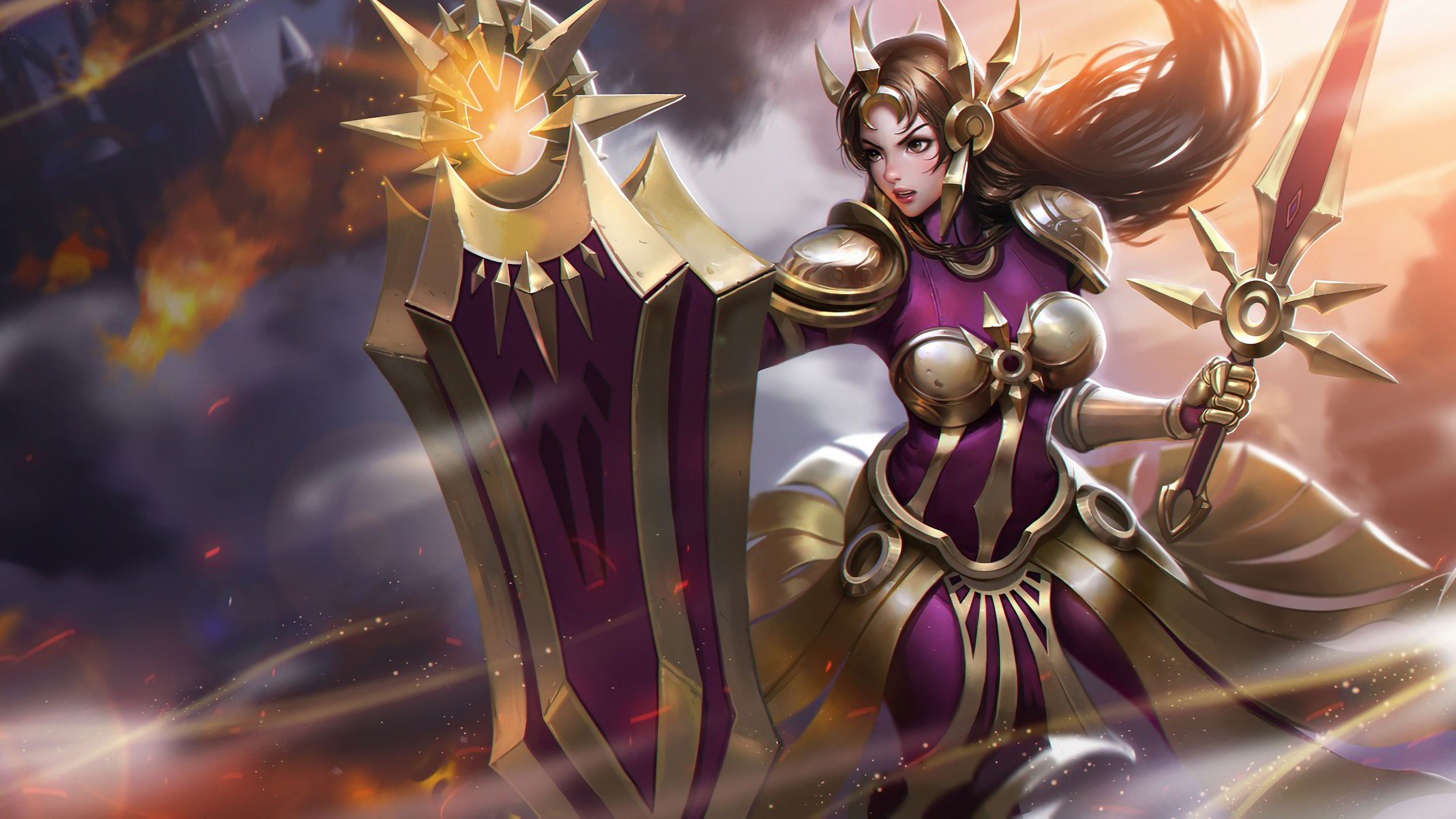 3840x2160 Leona League of Legends LoL lol Leona, league of legends. League of legends, Lol league of legends, League