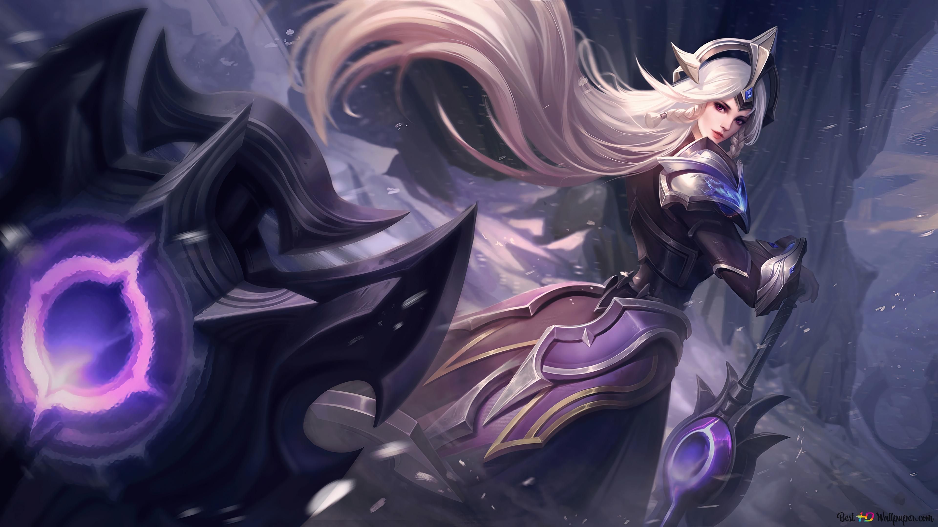 3840x2160 Lunar Eclipse 'Leona' of Legends (LOL) 4K wallpaper download