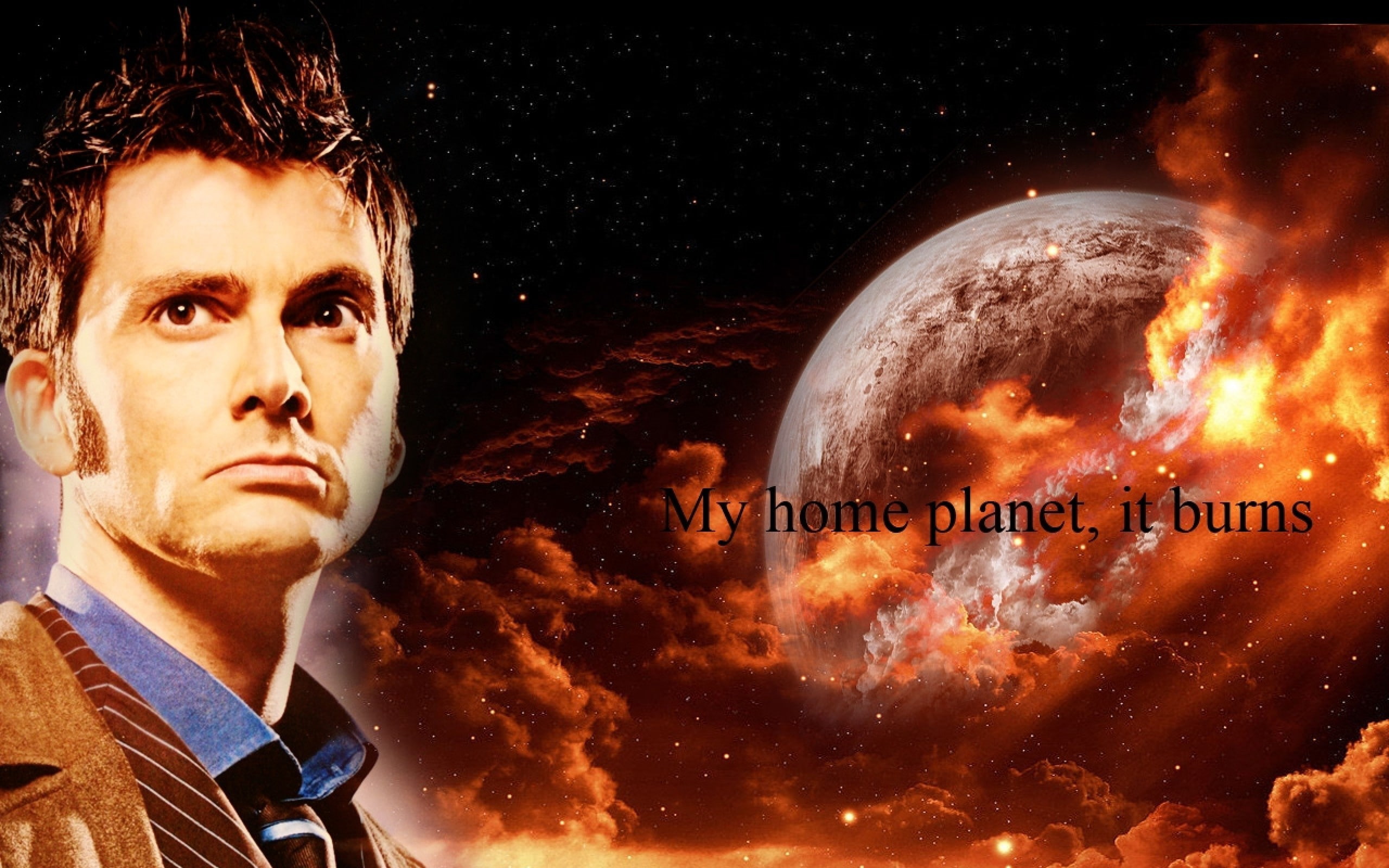 2560x1600 Wallpaper / David Tennant, Tenth Doctor, The Doctor, Gallifrey, tardis, quote, 2K, Doctor Who, planet free download
