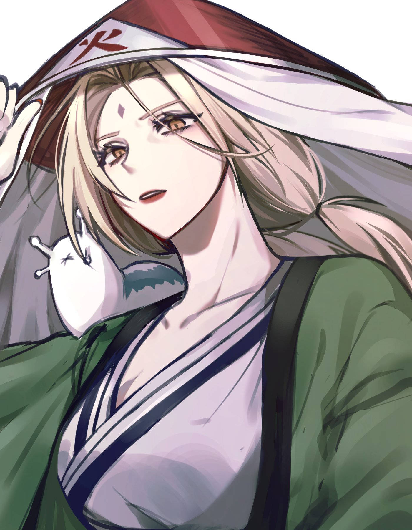1400x1800 Download Tsunade Holding Her Kasa Wallpaper