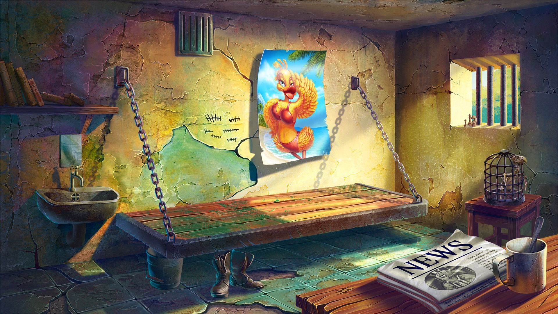 1920x1080 Prison cell