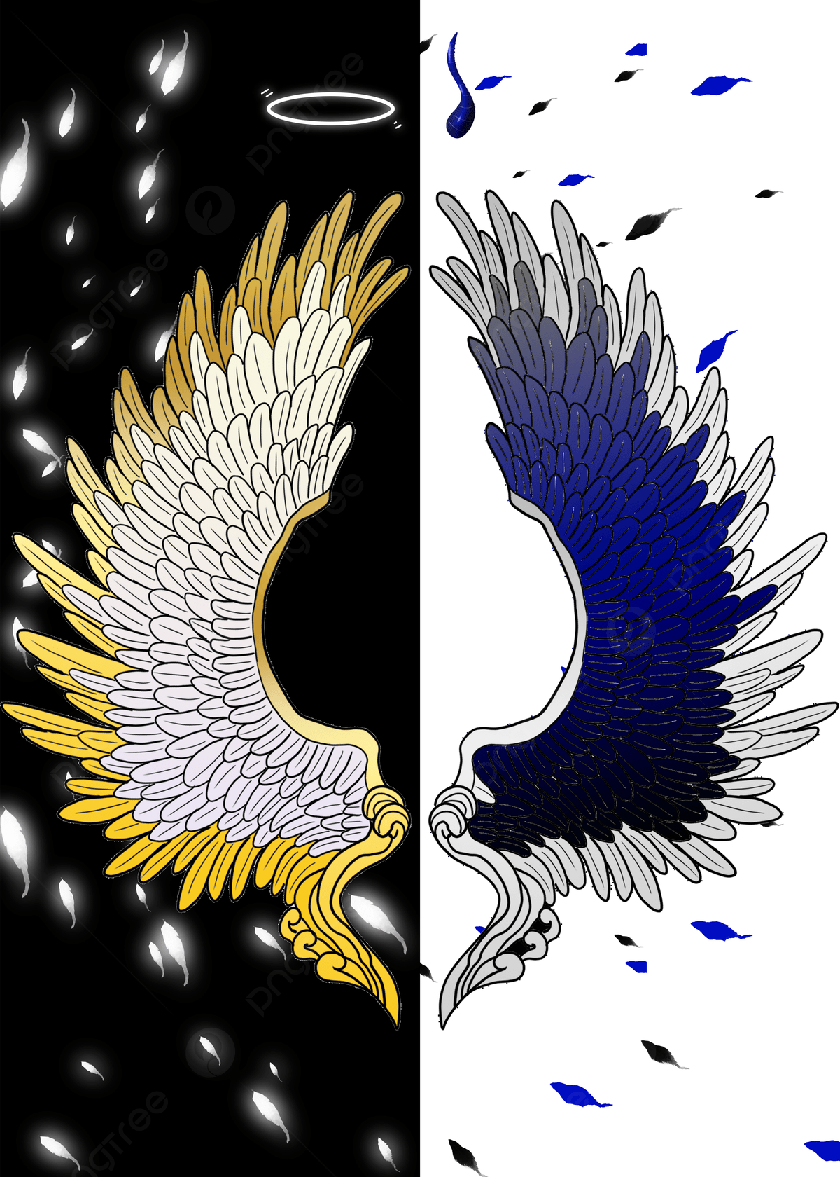 1200x1680 Angel Devil Wings Background Cool Wings Wallpaper Image For Free Download