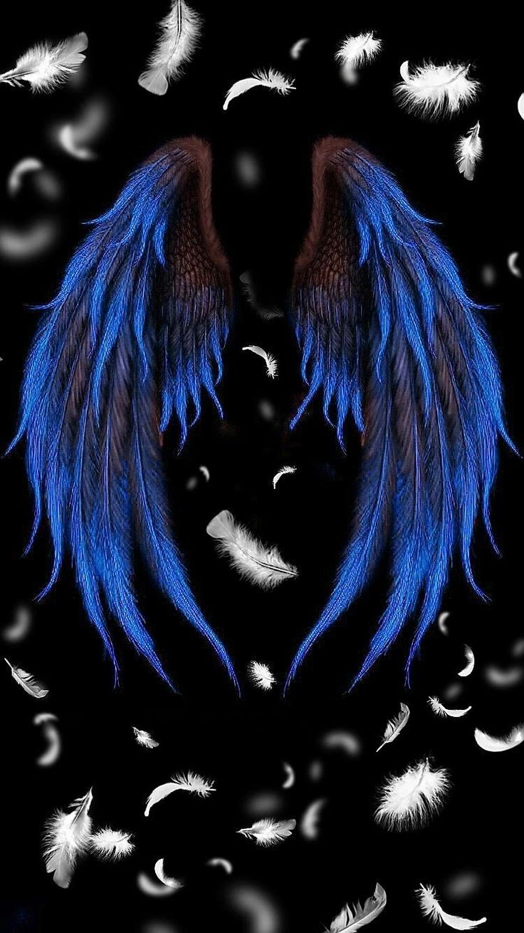 736x1309 Wallpaper. By Artist Unknown. Angel wings art, Wings wallpaper, Wings drawing