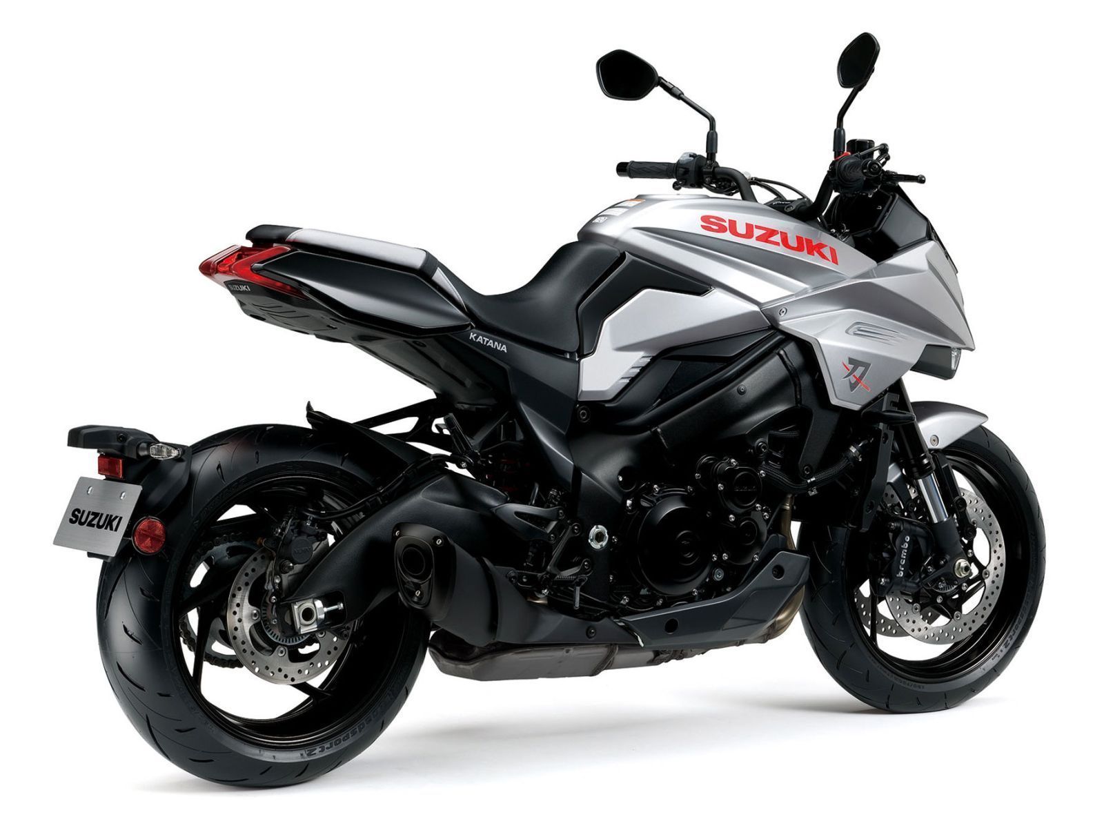 1600x1200 Stylish expensive motorcycle Suzuki Katana, 2021 on a white background Desktop wallpaper 1600x1200