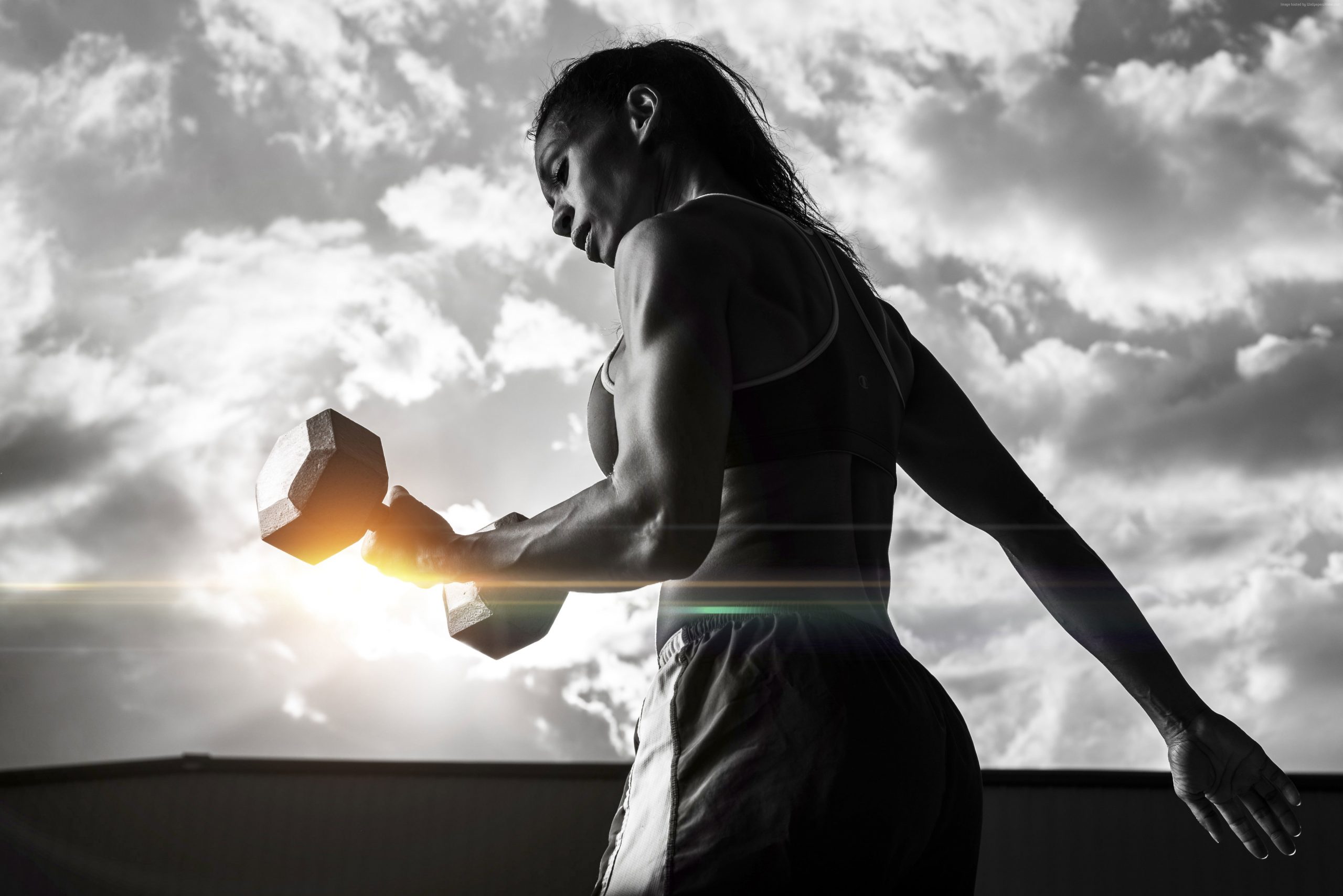 2560x1709 Wallpaper Workout, Motivation, Gym, Girl, Dumbbells