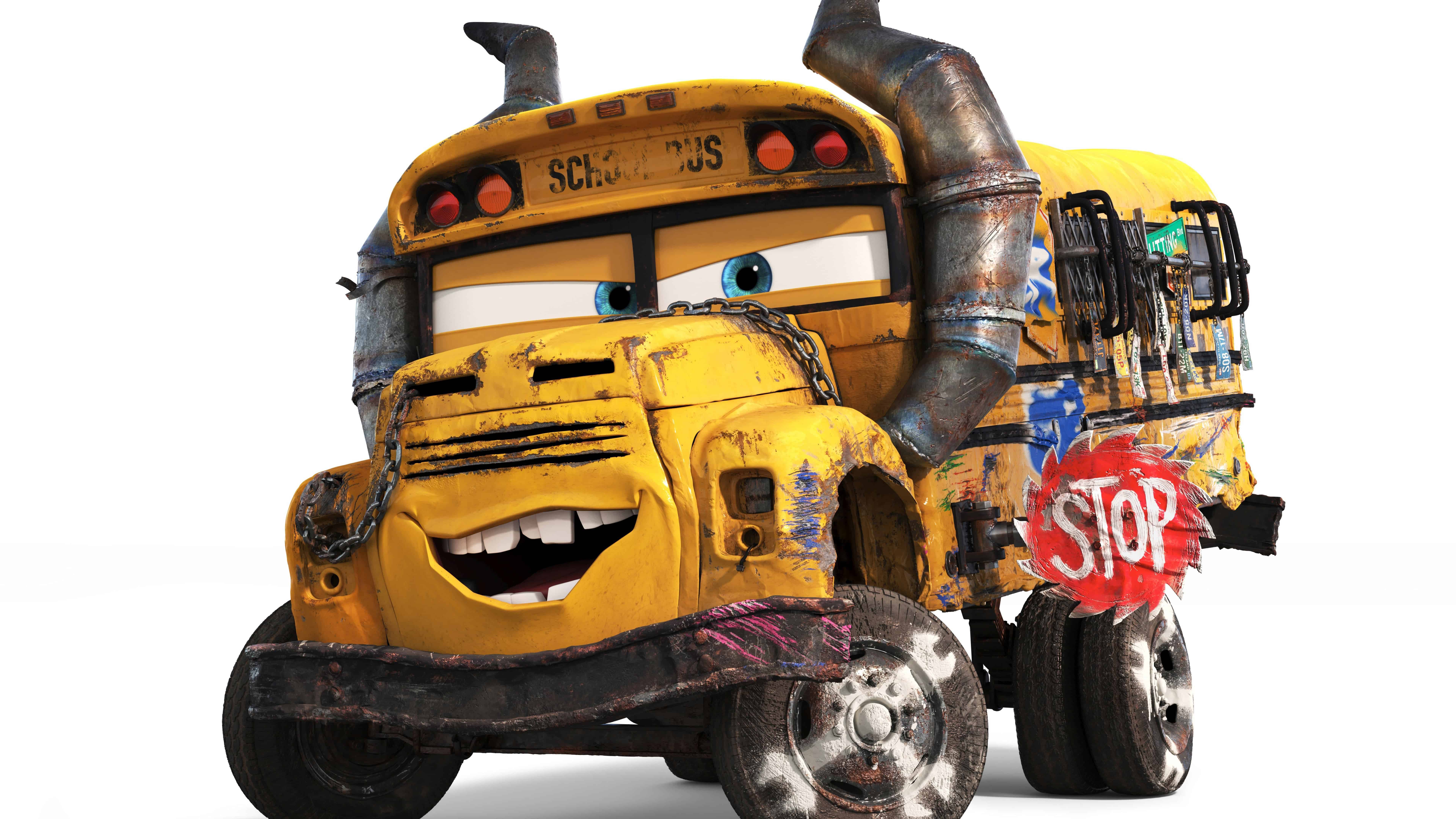 7680x4320 Cars 3 Miss Fritter UHD 8K Wallpaper