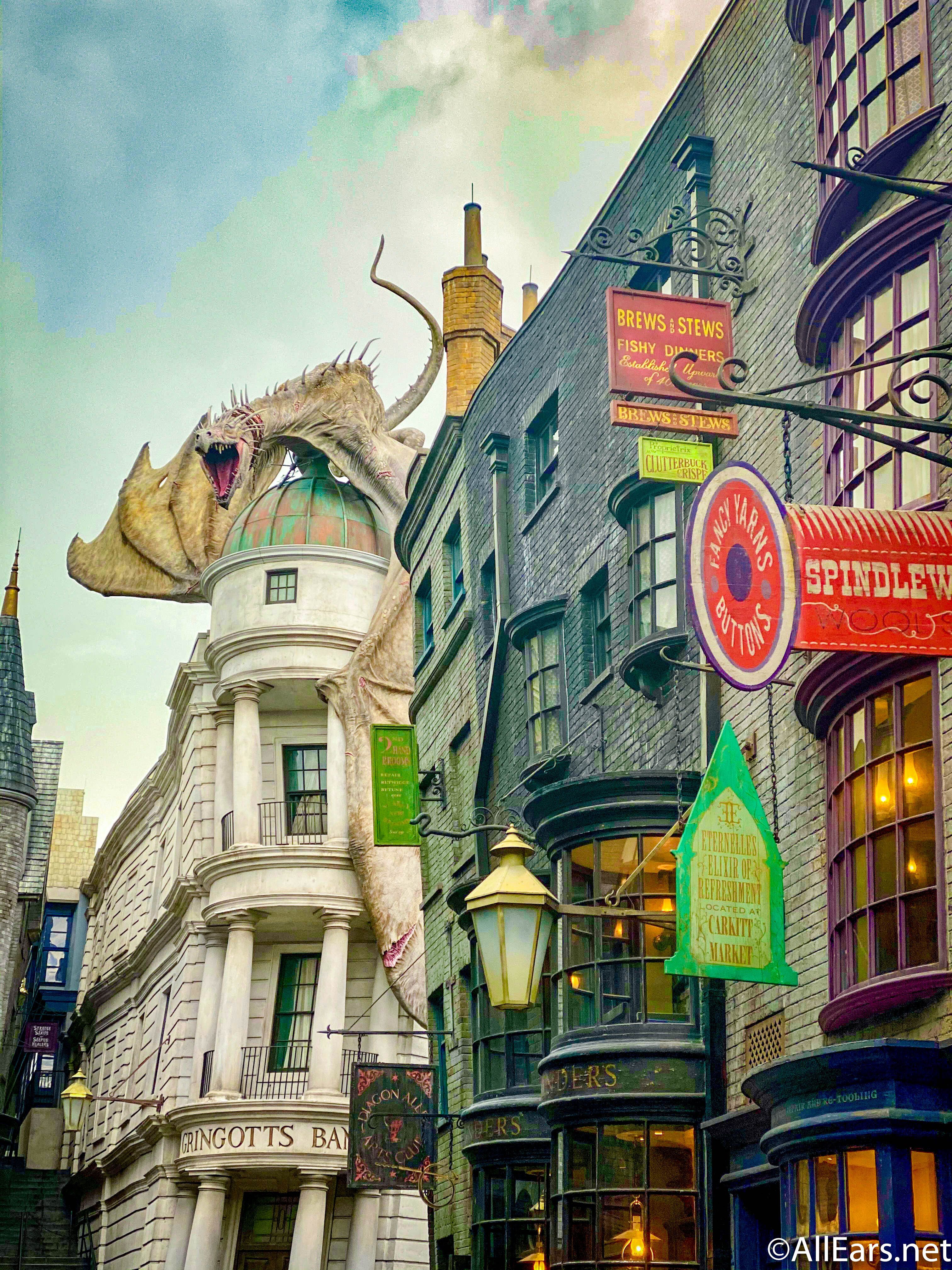 3024x4032 Dragon Diagon Alley Gringotts Portrait Wallpaper