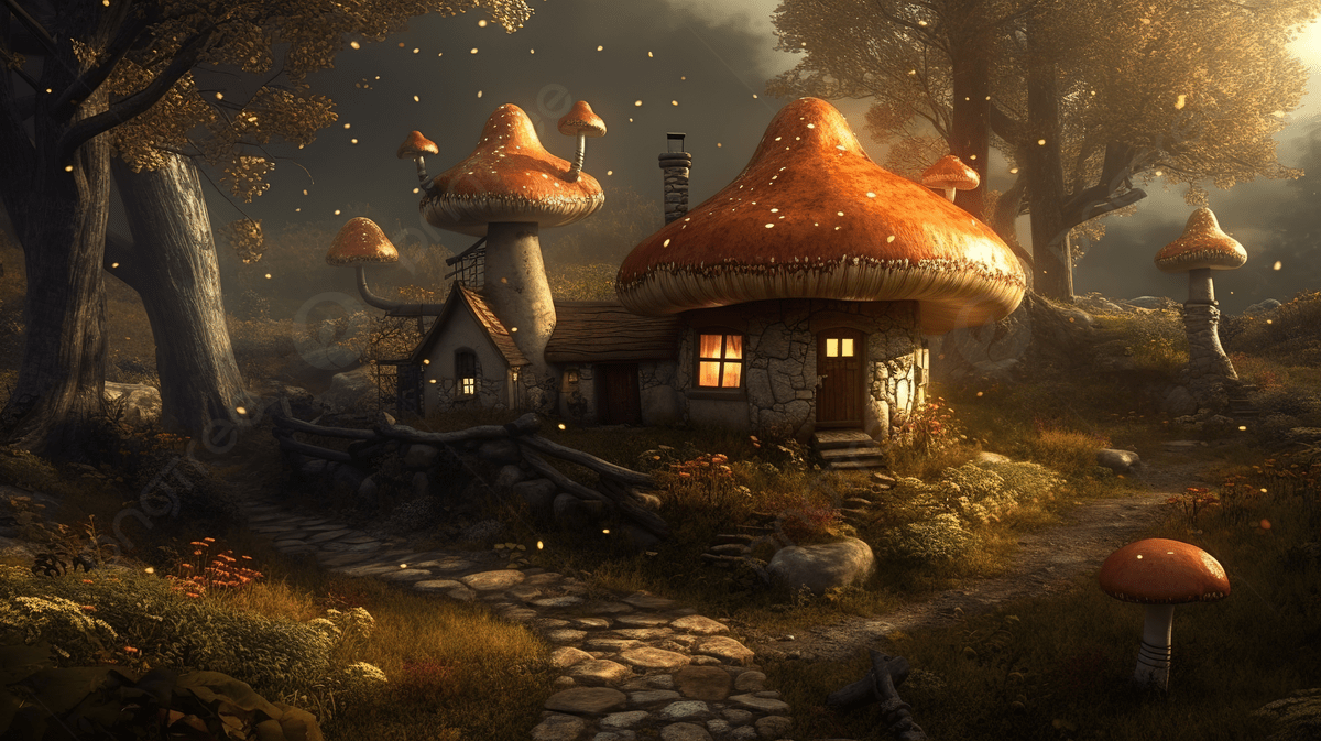 1200x673 Mushroom House Fairytale Fantasy Wallpapa HD Background Wallpaper, Mushroom House Picture Background Image And Wallpaper for Free Download