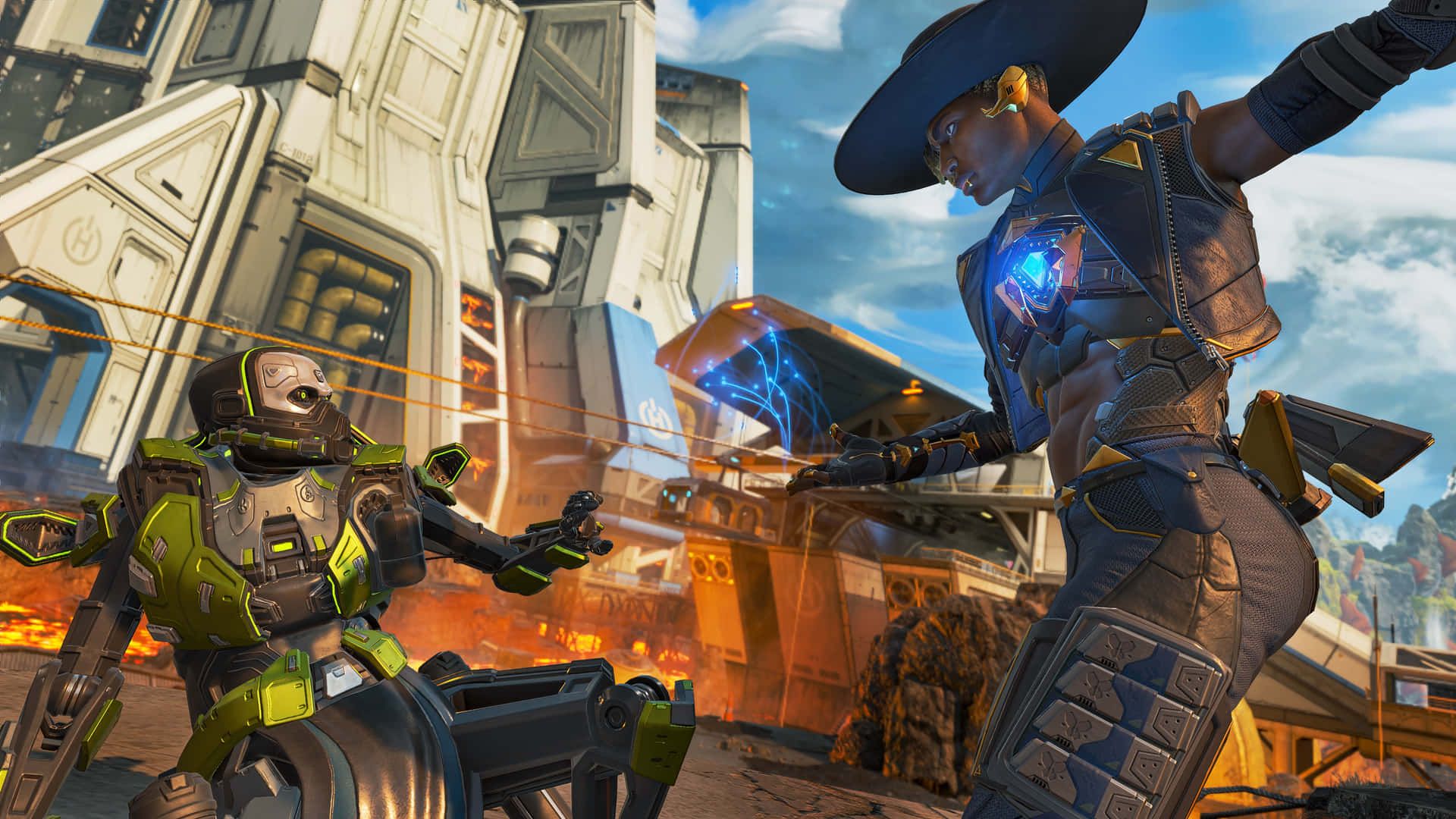 1920x1080 Download Agile And Intense Gameplay With Apex Legends Seer Character Wallpaper