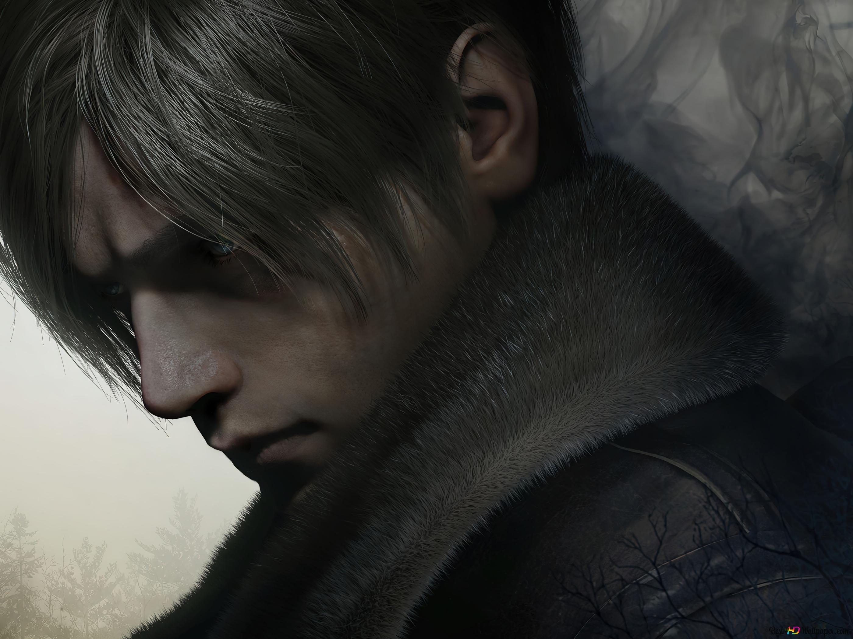 2800x2100 Resident Evil 4 Remake Leon poster 4K wallpaper download