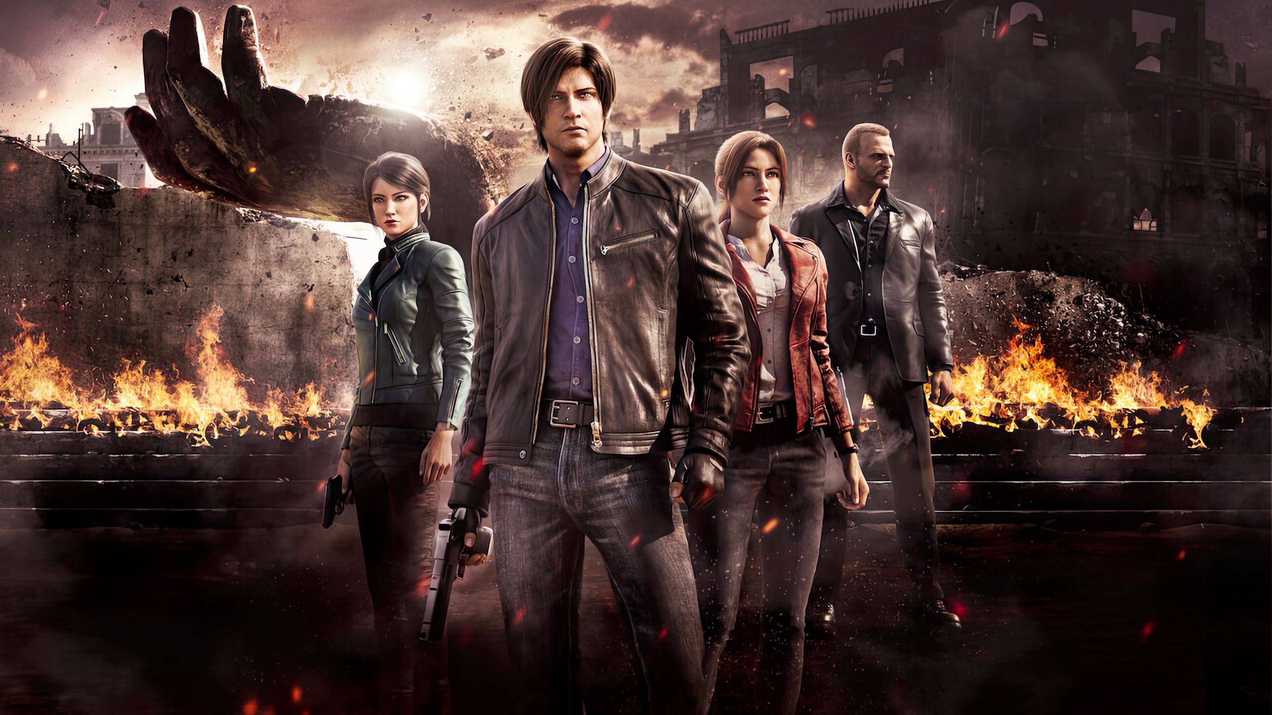 2560x1440 TV Show RESIDENT EVIL: Infinite Darkness HD Wallpaper