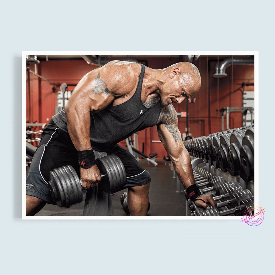 960x960 The Rock Dwayne Johnson Movie Actor Wrestler Fitness Wall Art Home Decor in Poster Print or Canvas