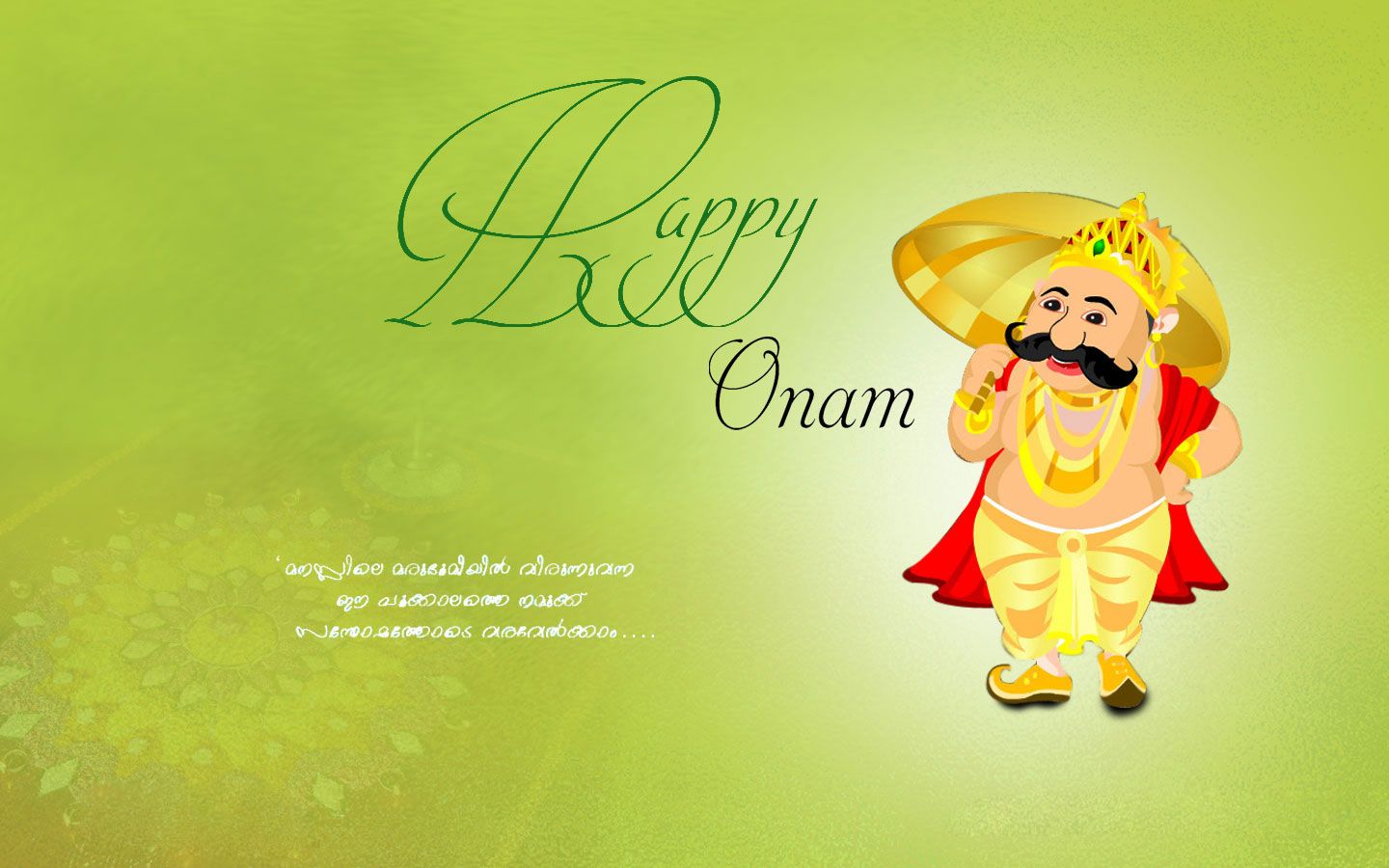 1440x900 Happy Onam HD Wallpaper Free Download