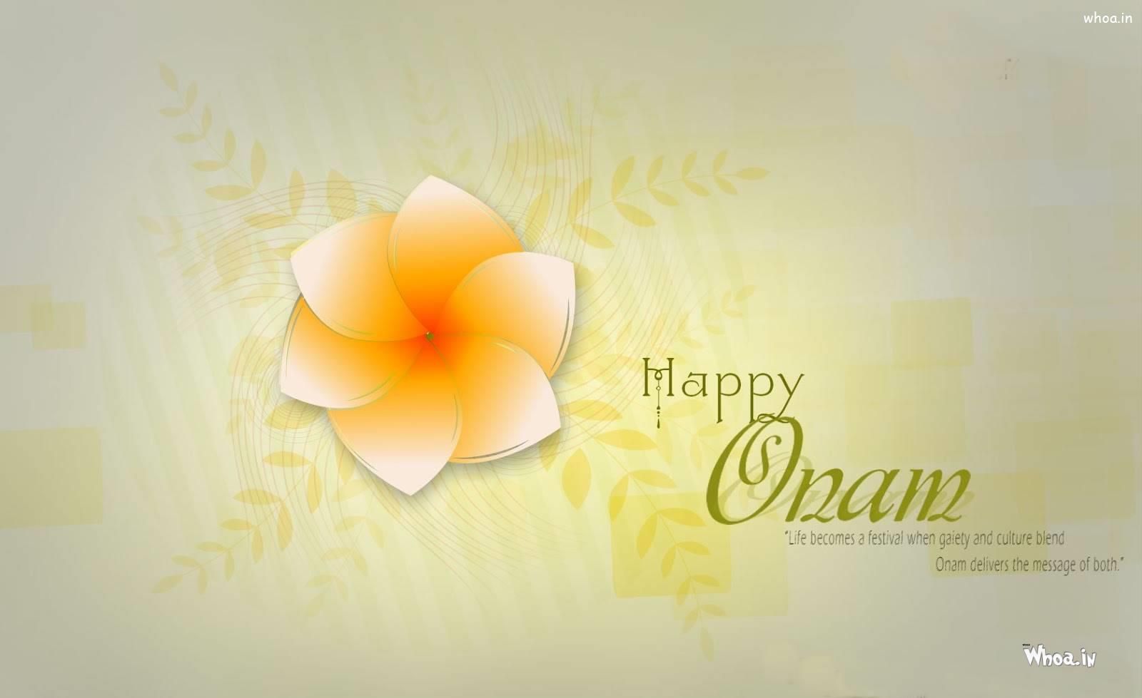 1600x979 Happy Onam With Celebration Quotes HD Wallpaper
