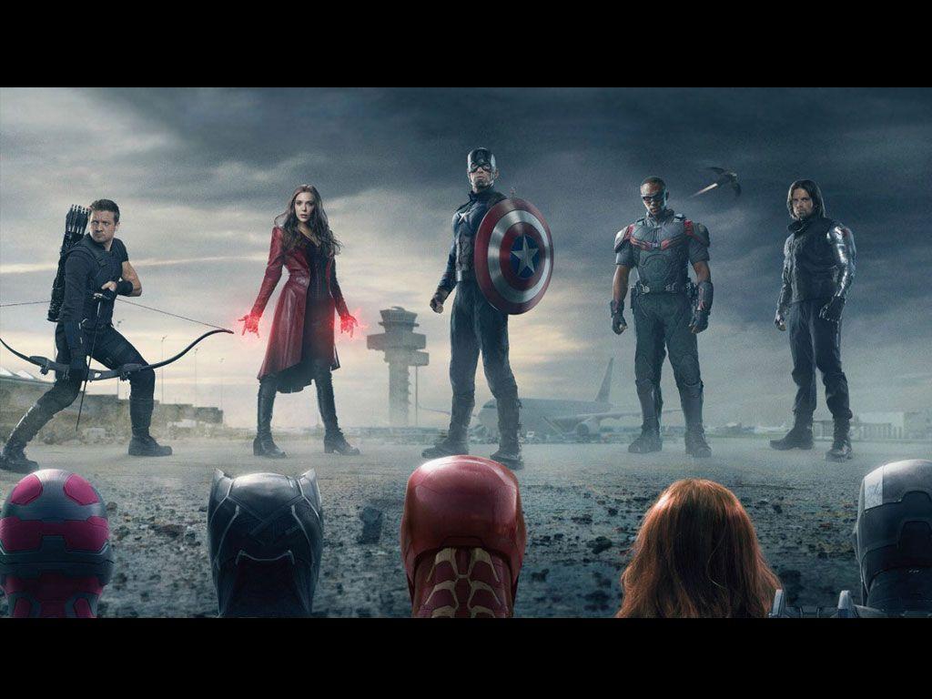 Hình nền phim Captain America Civil War HQ 1024x768.  Đội trưởng Mỹ