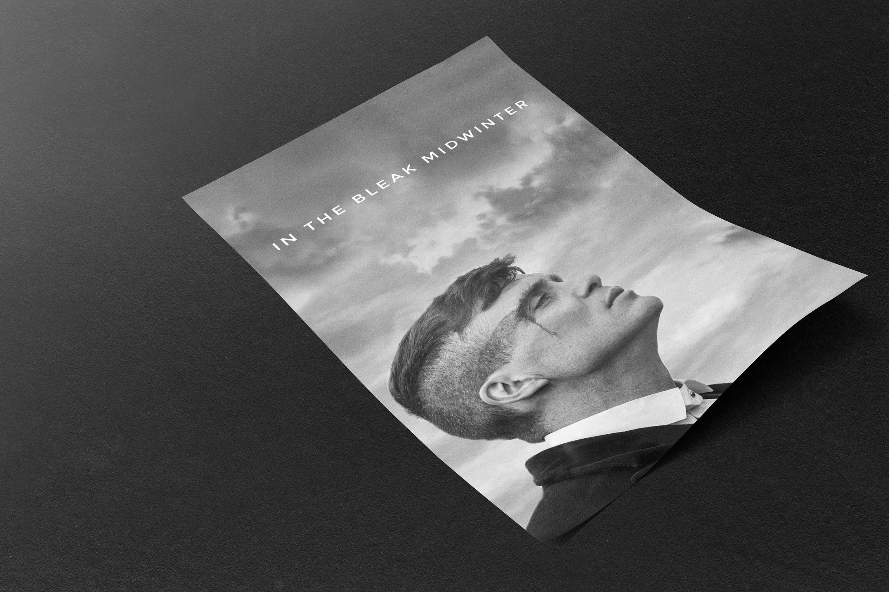 3000x2000 Vintage Peaky Blinders Black and White Poster Tommy Shelby