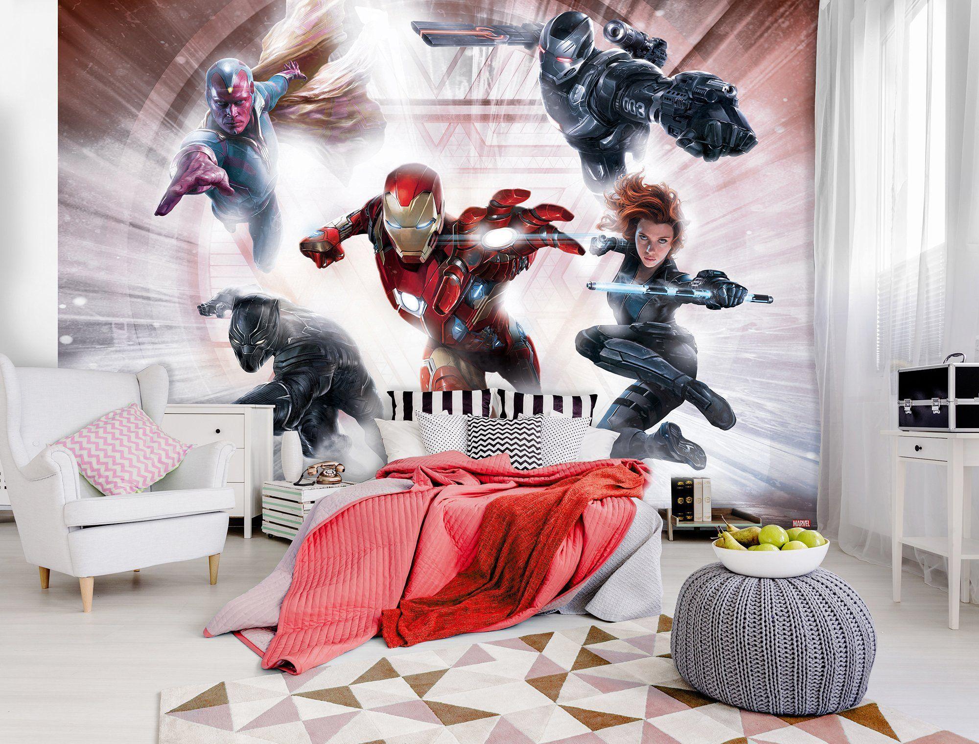 2000x1519 Giant size wall mural wallpaper Captain America Civil Wars