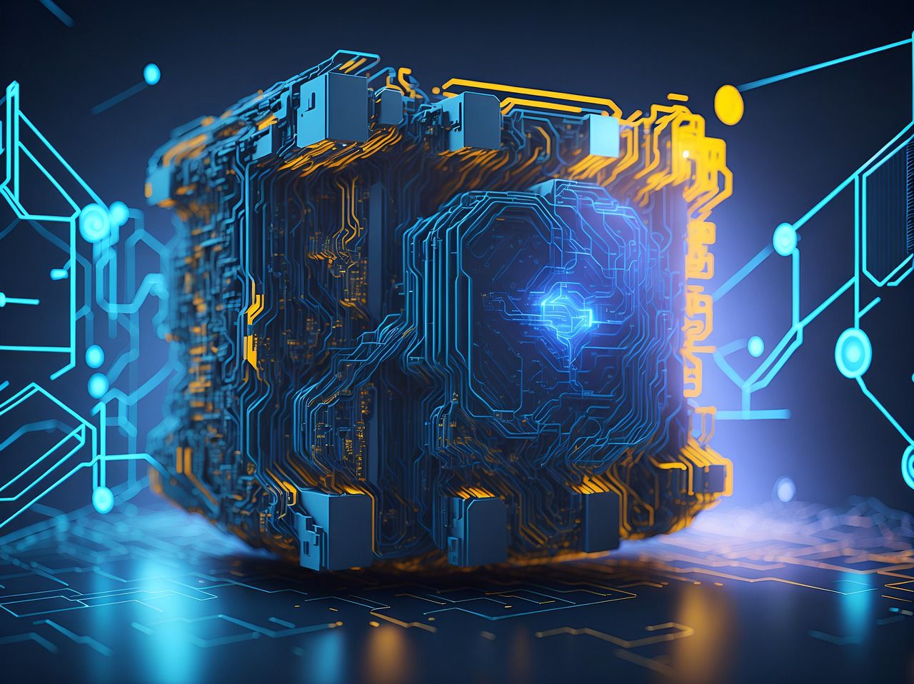 1280x958 Download Ai Generated Technology Modern Royalty Free Stock Illustration Image