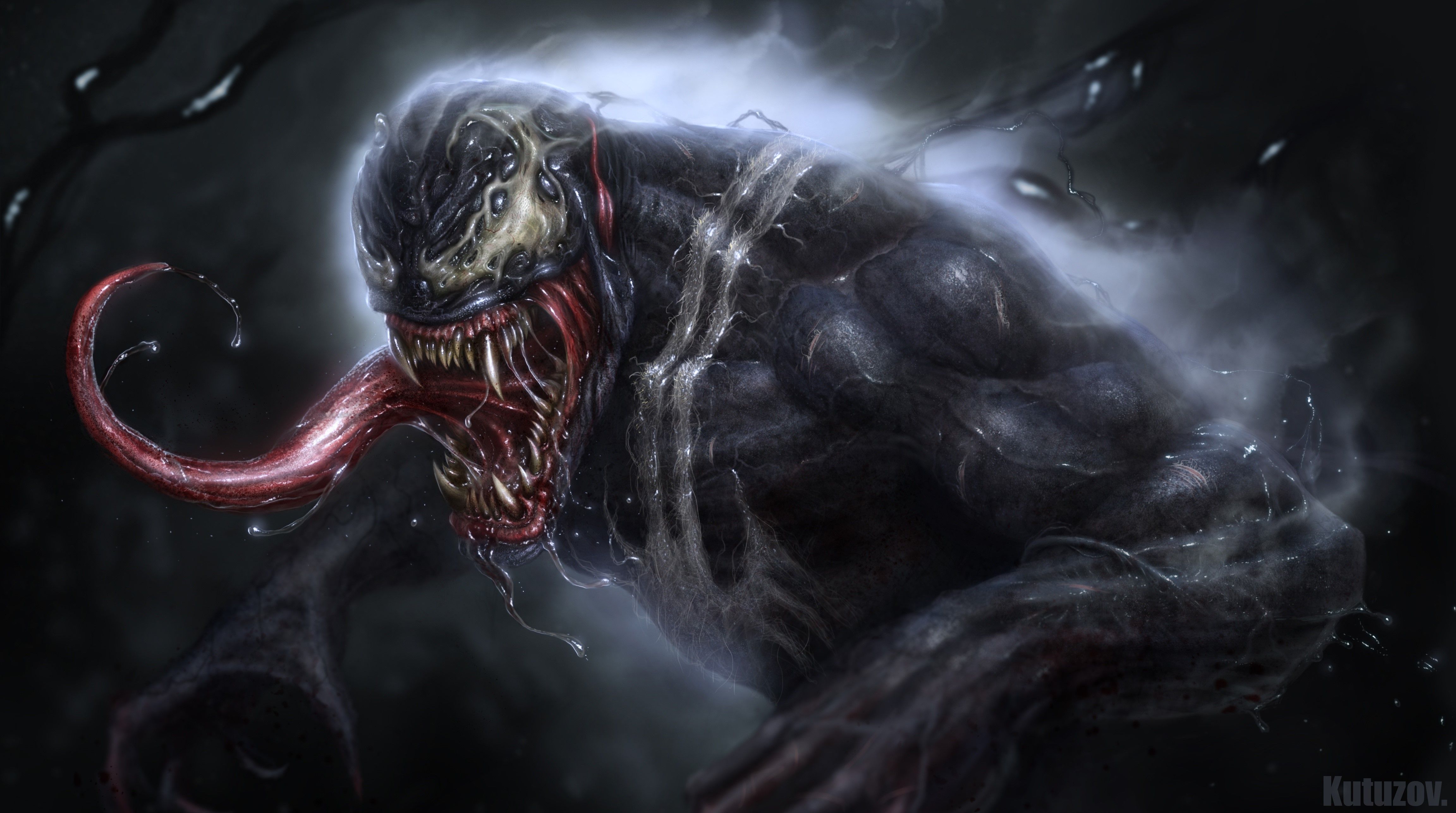 4607x2574 4K, Venom, artwork, eddie brock, Marvel Comics Gallery HD Wallpaper