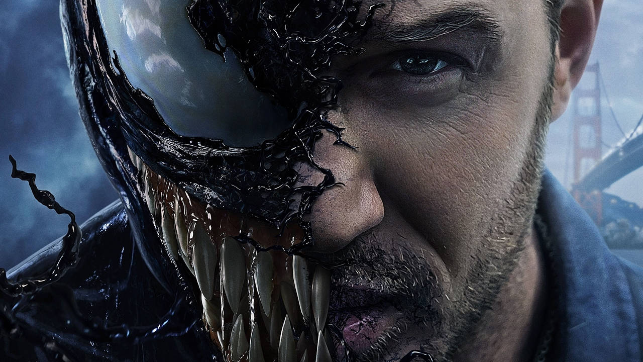 1280x720 Download Eddie Brock Venom Hollywood Movie Wallpaper