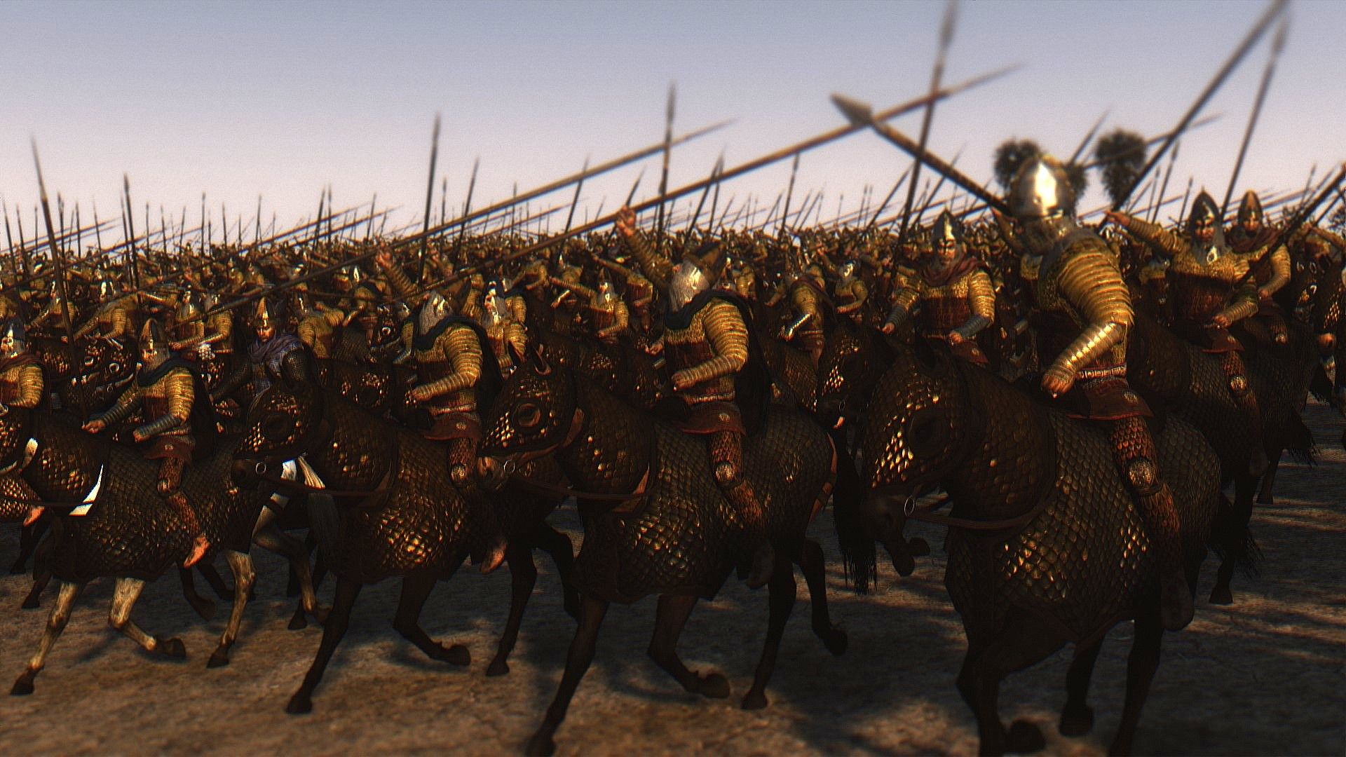 1920x1080 Sassanid Zhayedan Red Immortal Lancers Image Units Mod (AUM ATT) For Total War: Attila