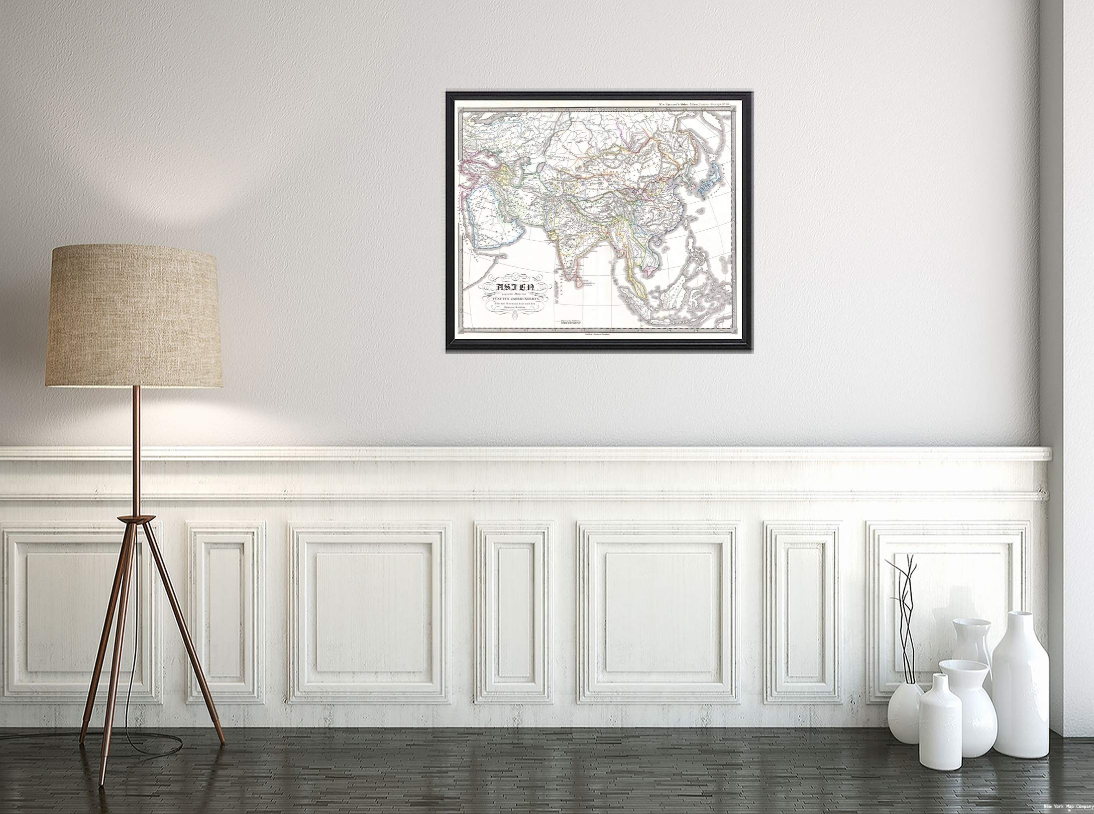 2190x1630 Map. 1855 Spruner of Asia in The 5th Century (Sassanid Empire) - Historic Antique Vintage Reprint. Size: 20x24. Ready to Frame : Everything Else