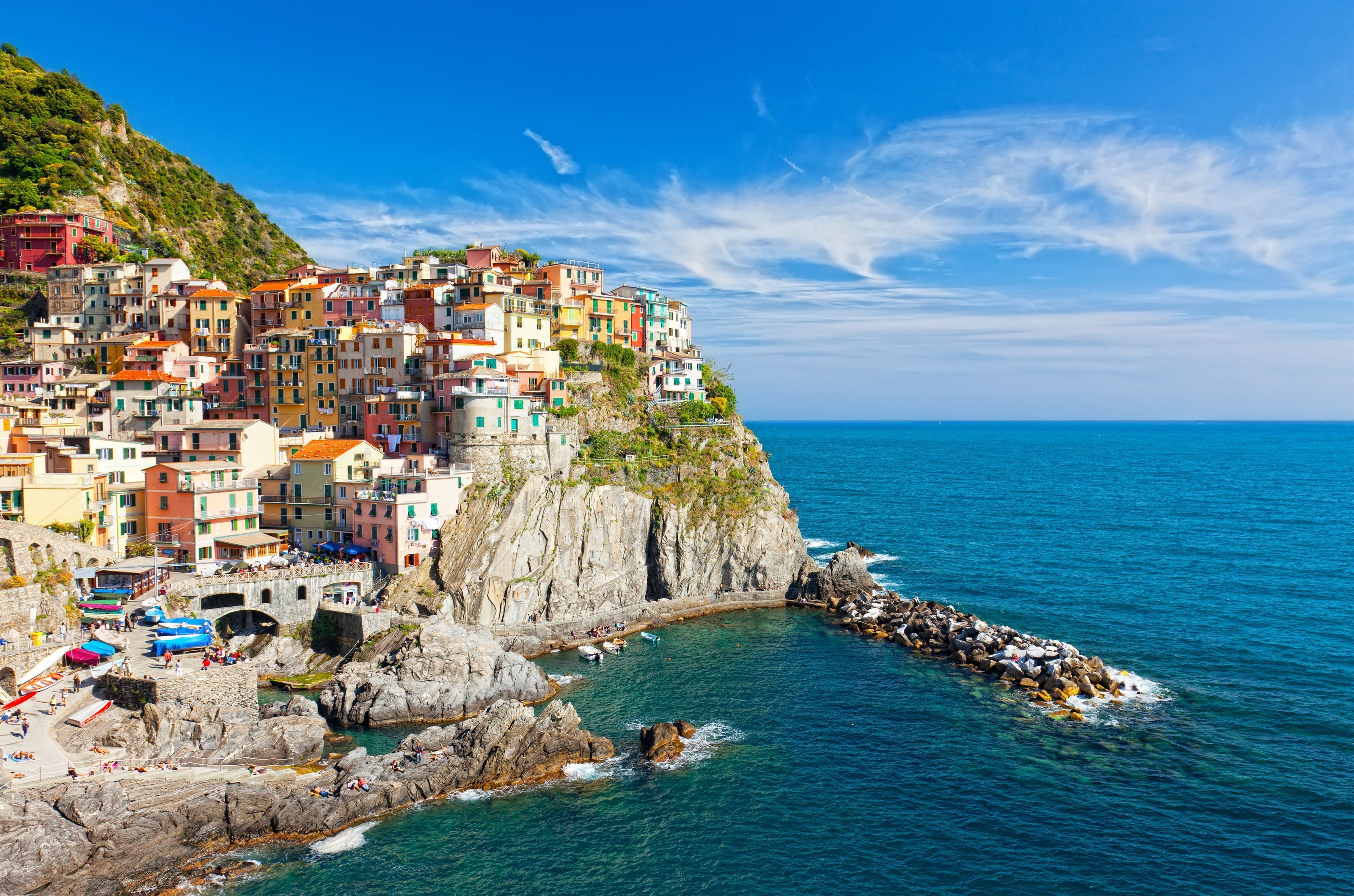 3200x2118 Manarola Village By The Sea Wall Mural Your Way