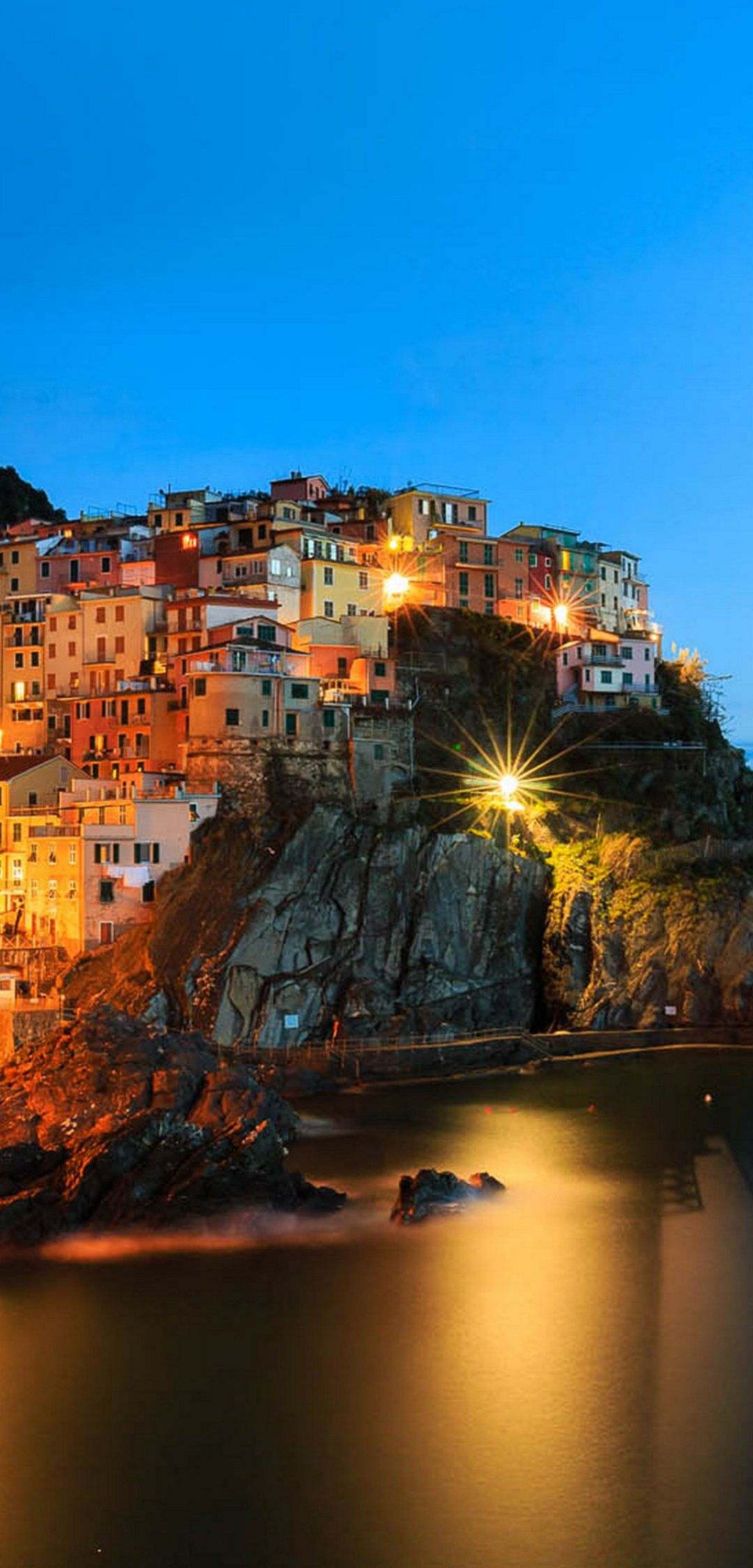 1080x2248 Manarola Night Wallpaper - [1080x2248]