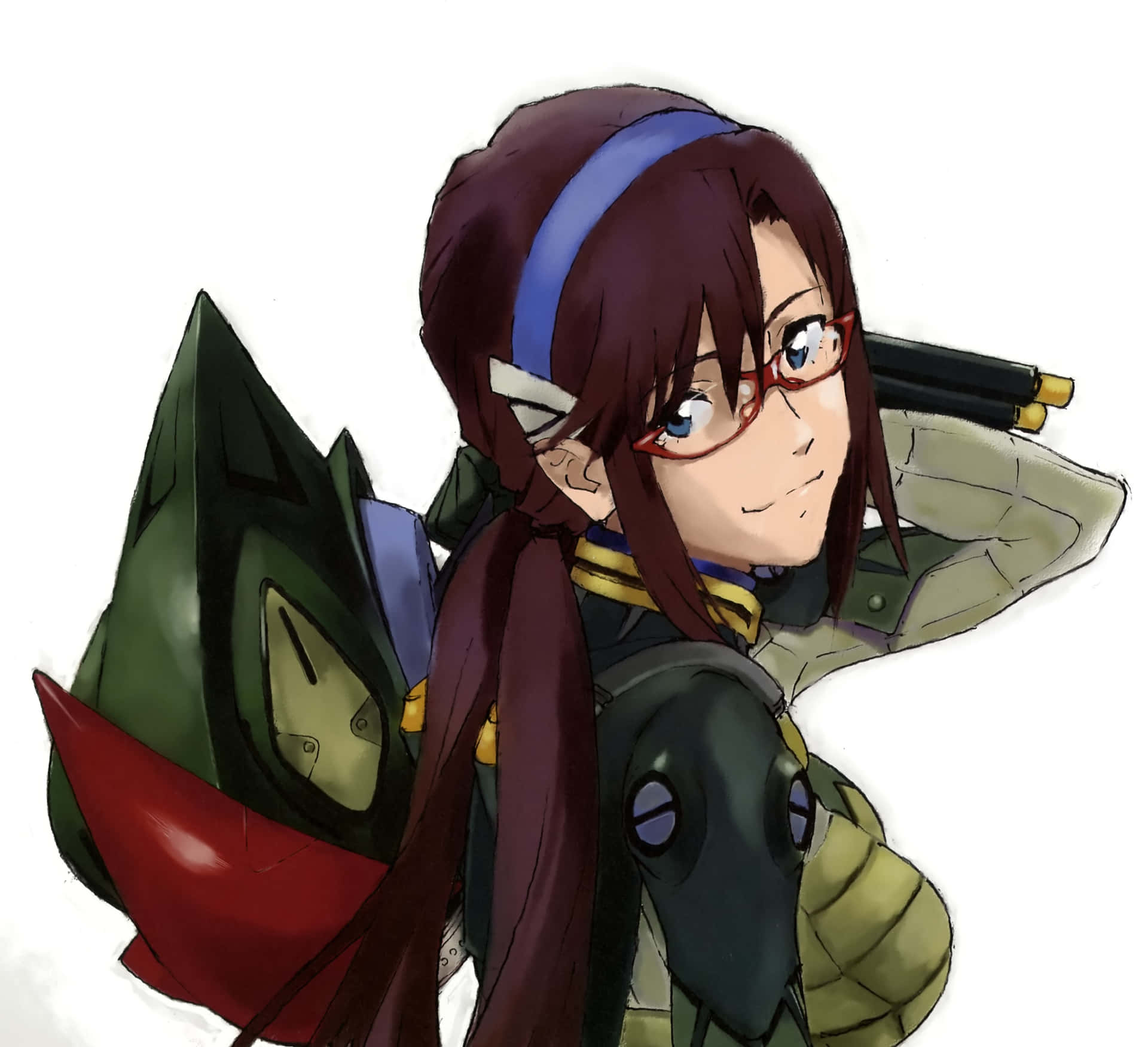 1920x1751 Download Mari Illustrious Makinami in action Wallpaper