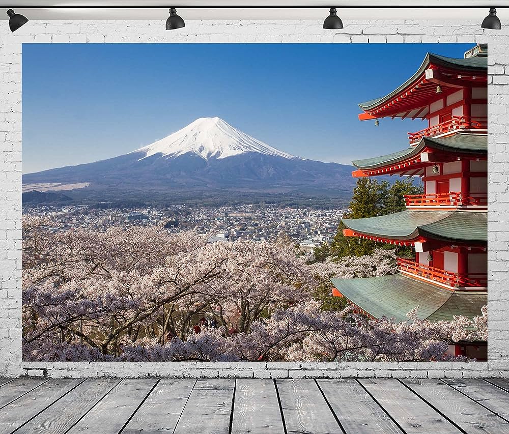 1000x853 Loccor 6x4ft Cherry Blossom Backdrop Gyeongbokgung Palace Spring South Korea Photography Background Asian Tapestry Travel Birthday Japanese Party Decor Wedding Poster Video Photo Shoot Props Wallpaper : Buy Online at Best Price