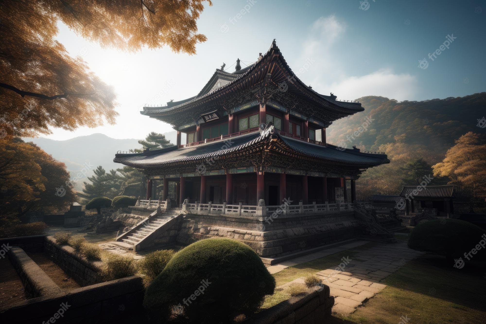 2000x1333 Premium Photo. Gyeongbok palace in seoul city gyeongbokgung palace landmark of seoul south korea korean wooden traditional house in gyeongbokgung the main royal palace of joseon dynasty