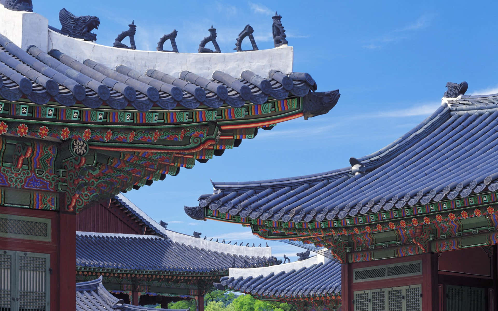 1920x1200 Download Buildings At The Gyeongbokgung Palace Wallpaper