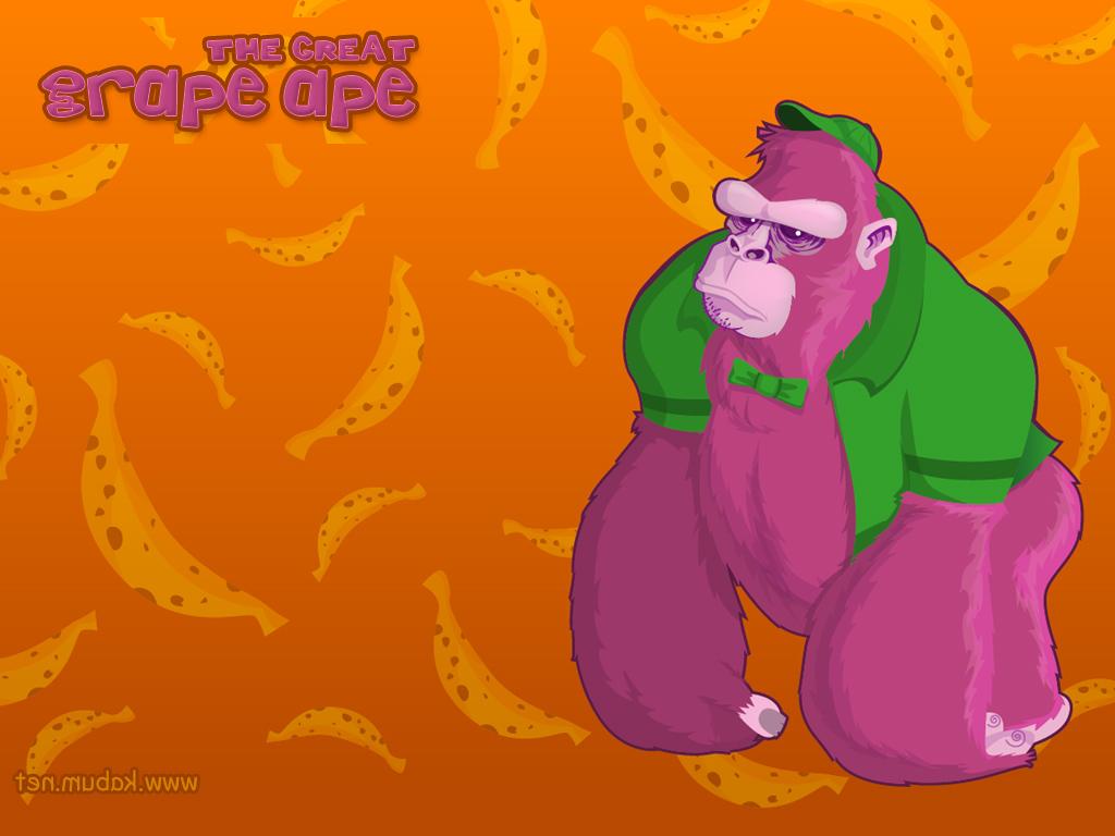 1024x768 Hanna Barbera Wallpaper Series: Grape Apest of many wall