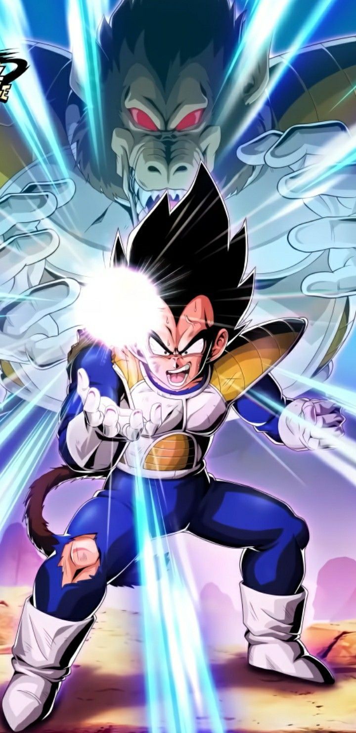 720x1480 LR Vegeta (Giant Ape). Dragon ball super goku, Dragon ball art, Anime