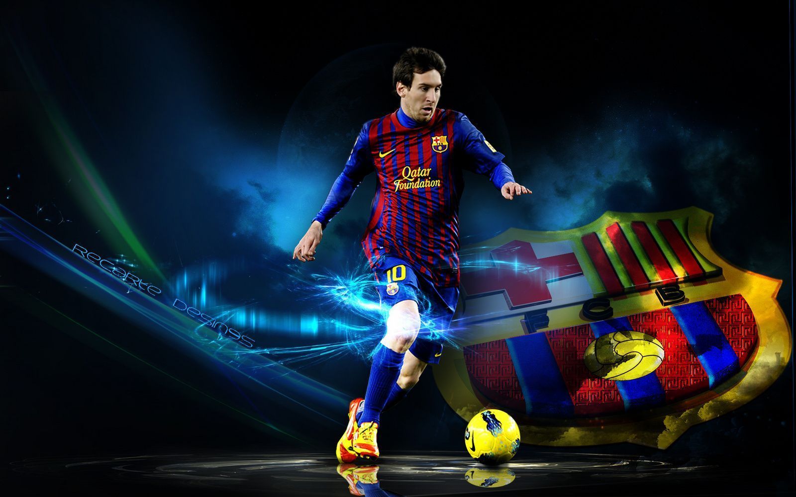 1600x1000 Desktop Lionel Messi Kick Football HD Free Background Mobile Download Wallpaper Img