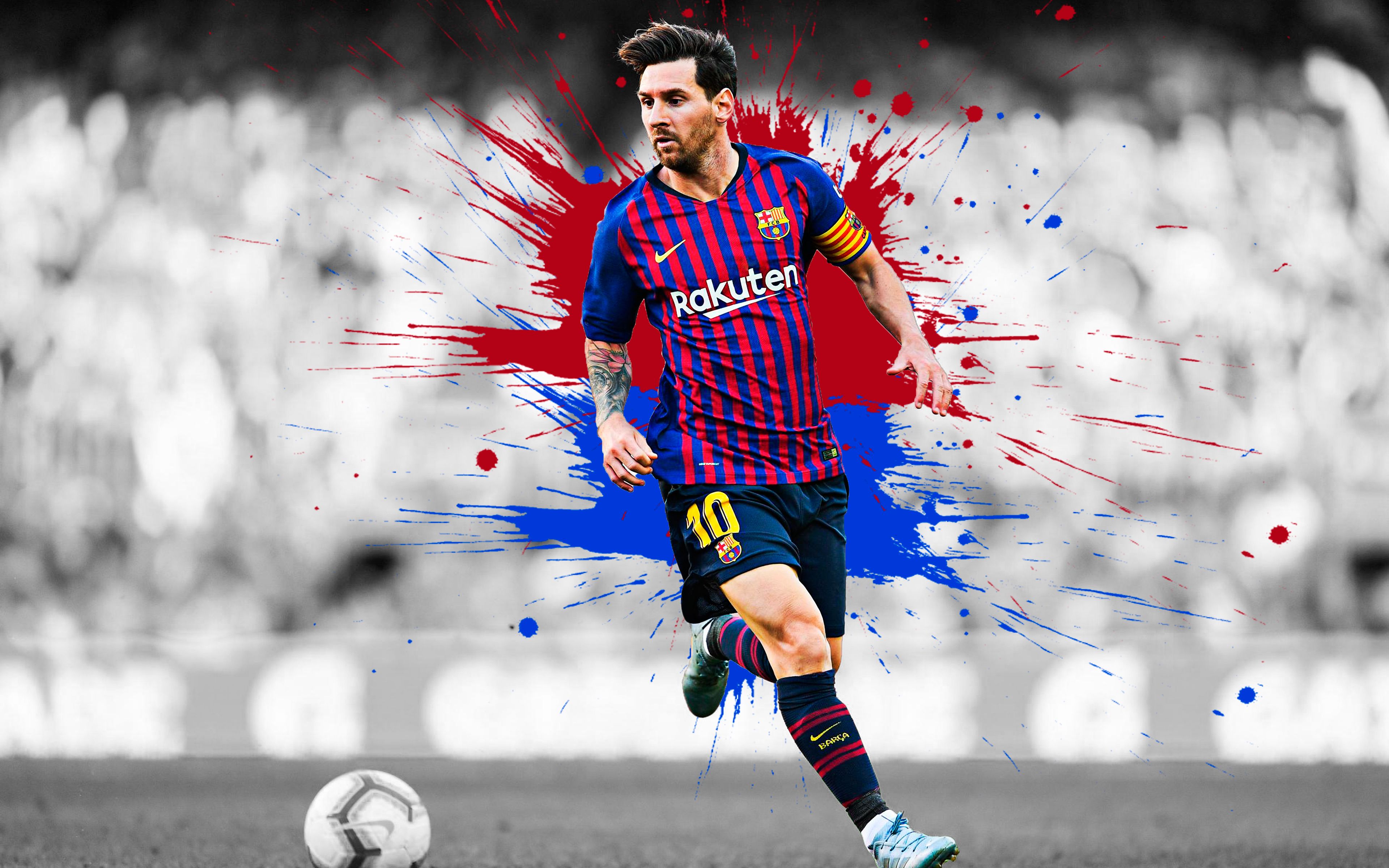 3840x2400 Mobile wallpaper: Sports, Soccer, Fc Barcelona, Lionel Messi, 445836 download the picture for free