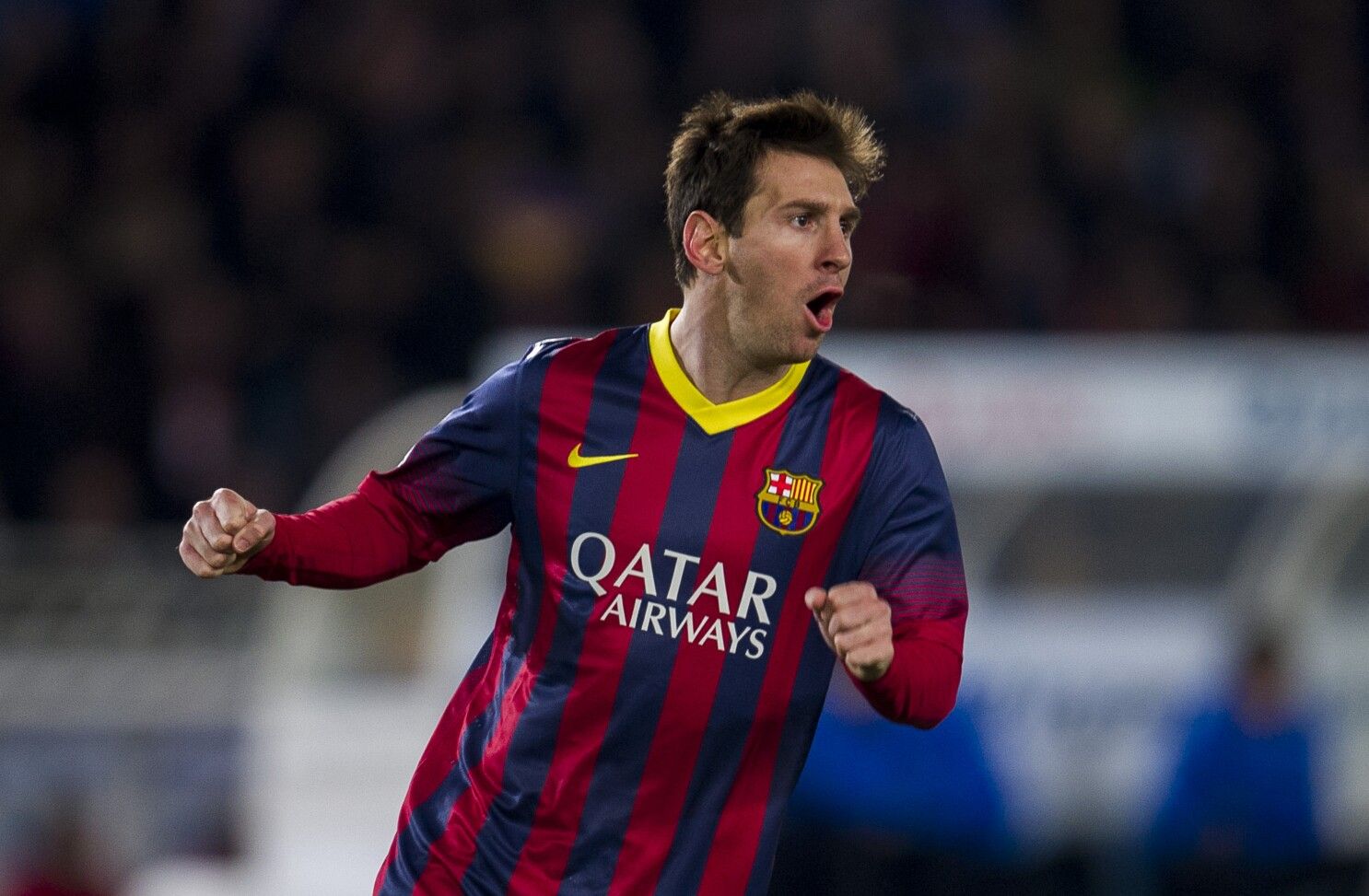 1486x973 WATCH: Multiple Fan Angles Of Lionel Messi's Swerving Free Kick Against Almeria