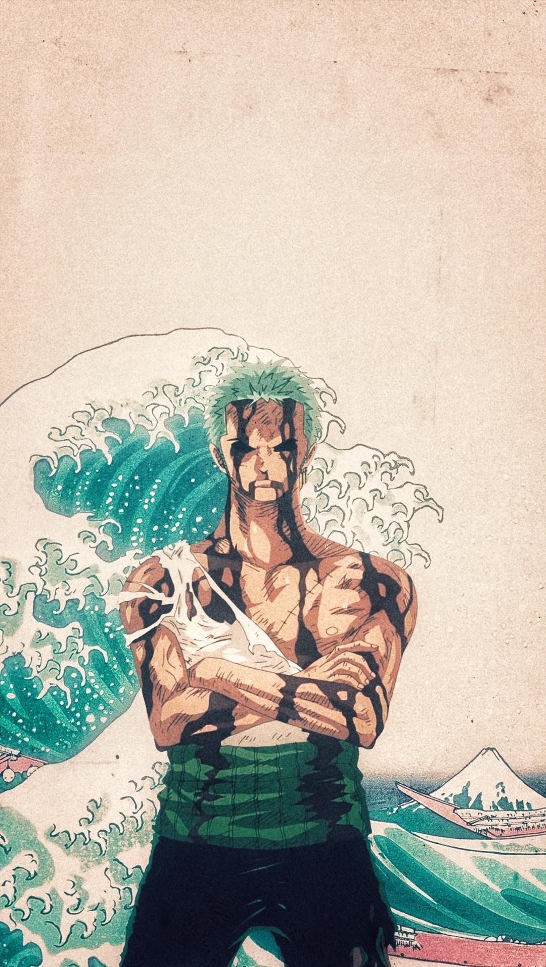 1080x1910 Tried making a Zoro wallpaper. Hope y'all like it