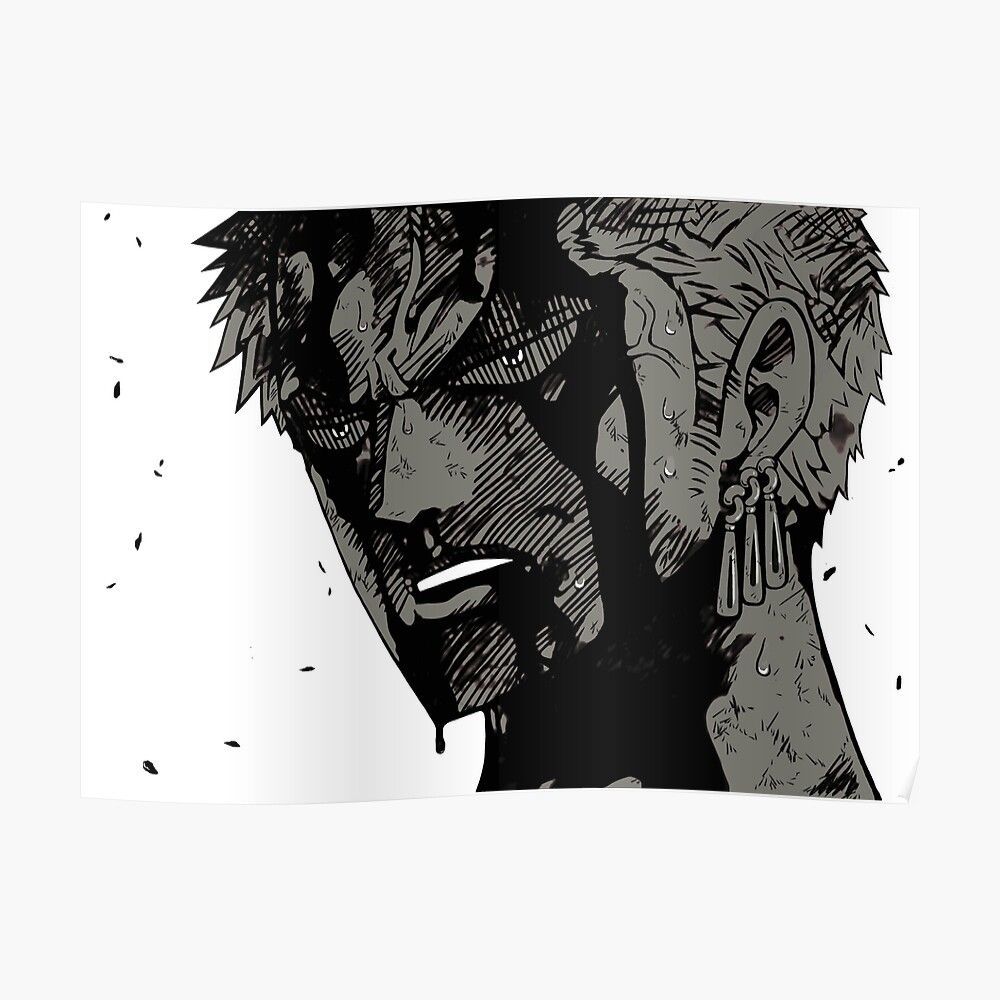 1000x1000 Roronoa Zoro nothing happened Stickerundefined