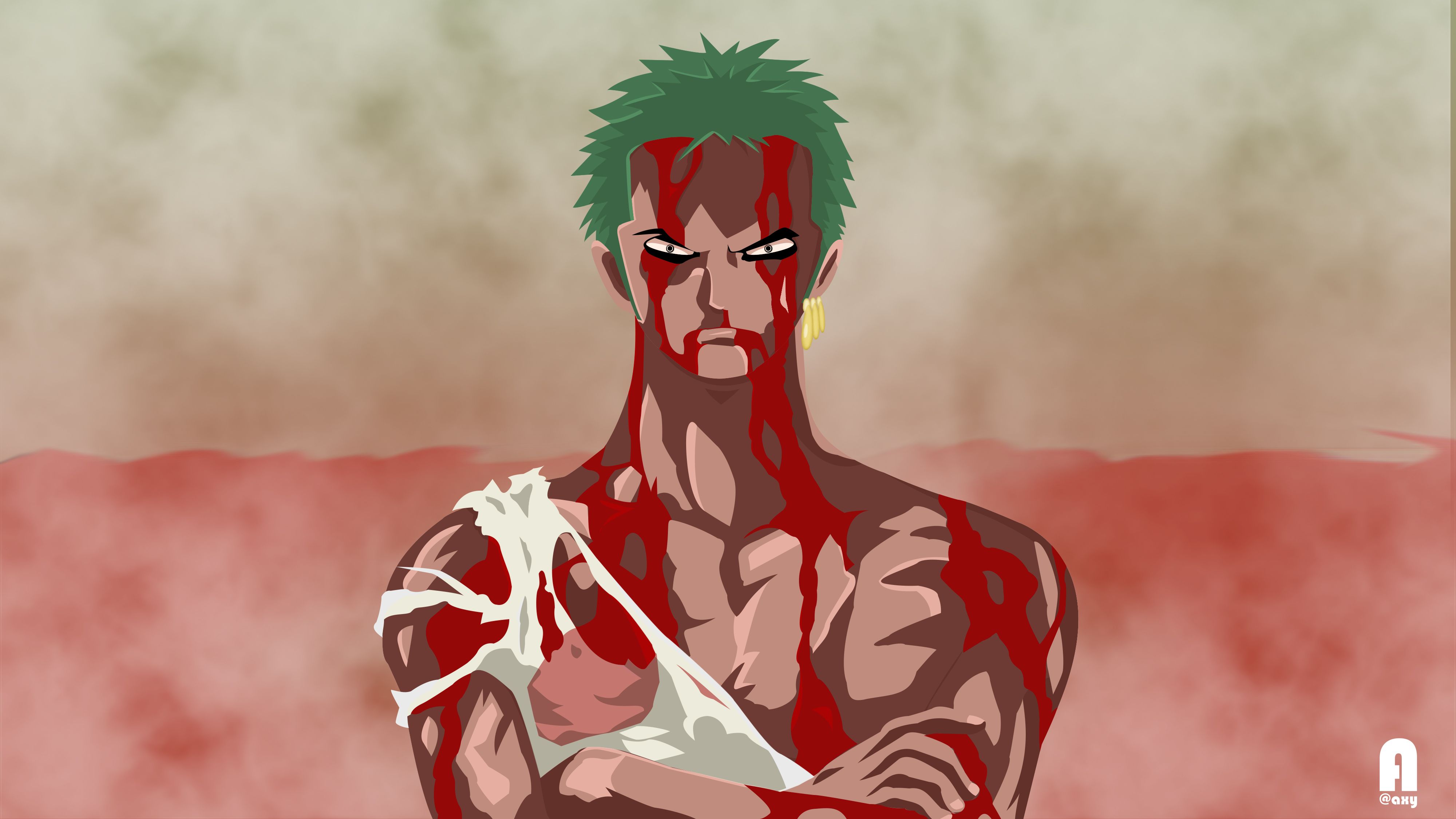 4000x2250 Roronoa Zoro. Zoro's Sacrifice Nothing Happened. Zoro's Sacrifice was the one of the heartbreaking part of One Piece and yet Luffy do. Monkey d luffy, Luffy, Zoro