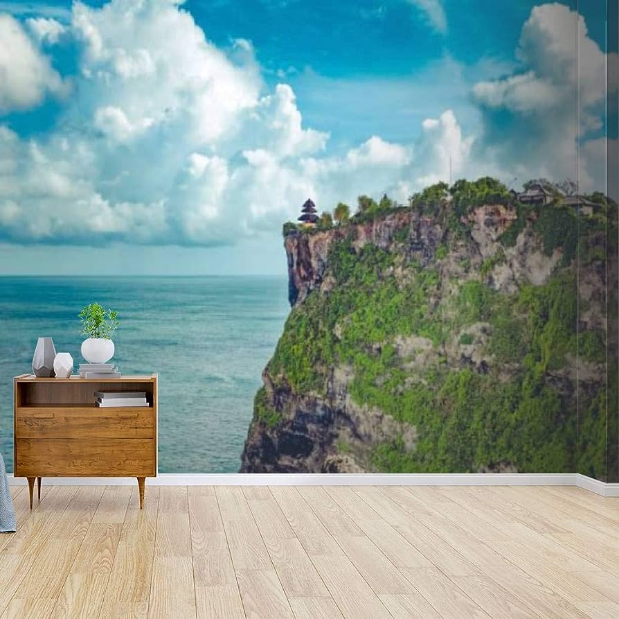 894x893 Kanworse Uluwatu Temple Point in Southern Bali Island Indonesia Canvas Print Wallpaper Wall Mural Self Adhesive Peel & Stick Wallpaper Home Craft Wall Decal Wall Poster Sticker for Living Room