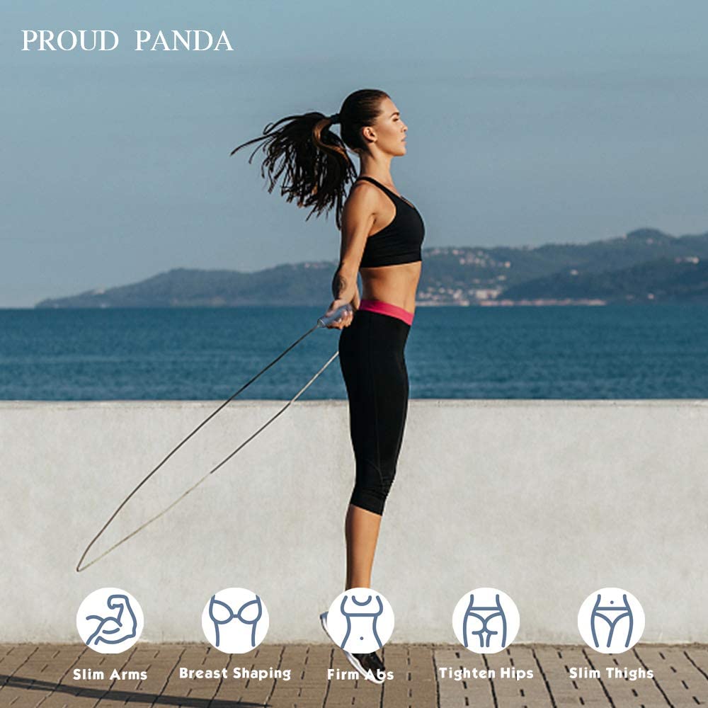 1000x1000 Weighted Jump Rope Workout Professional Jump Rope with Adjustable Length and Silicone Comfort Grip