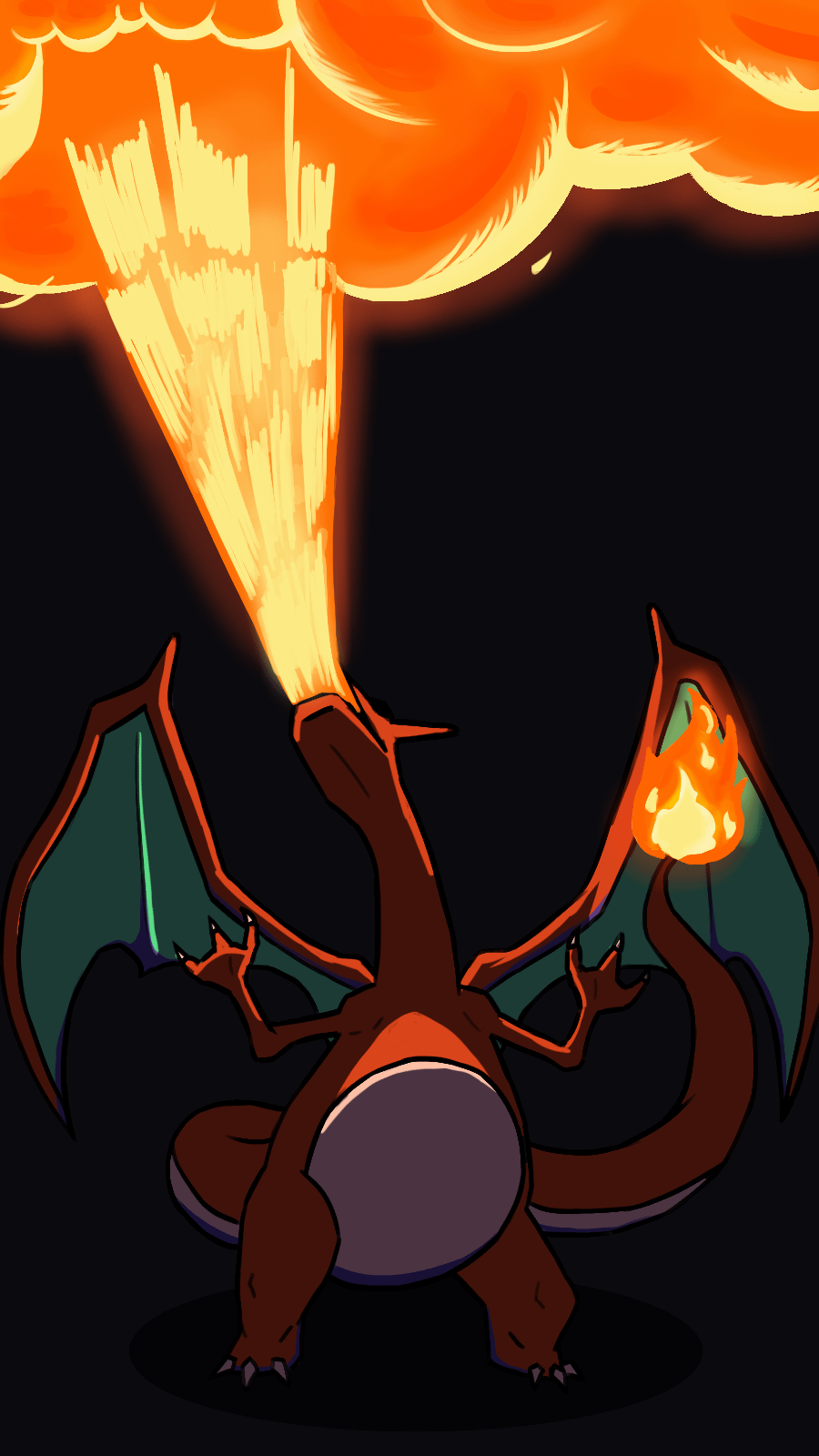 900x1600 I hope you guys like my charizard wallpaper