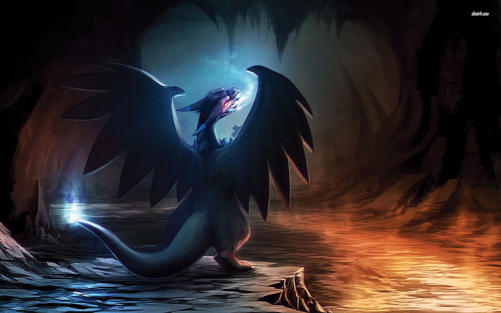 1920x1200 Pokemon Mega Charizard X Wallpaper