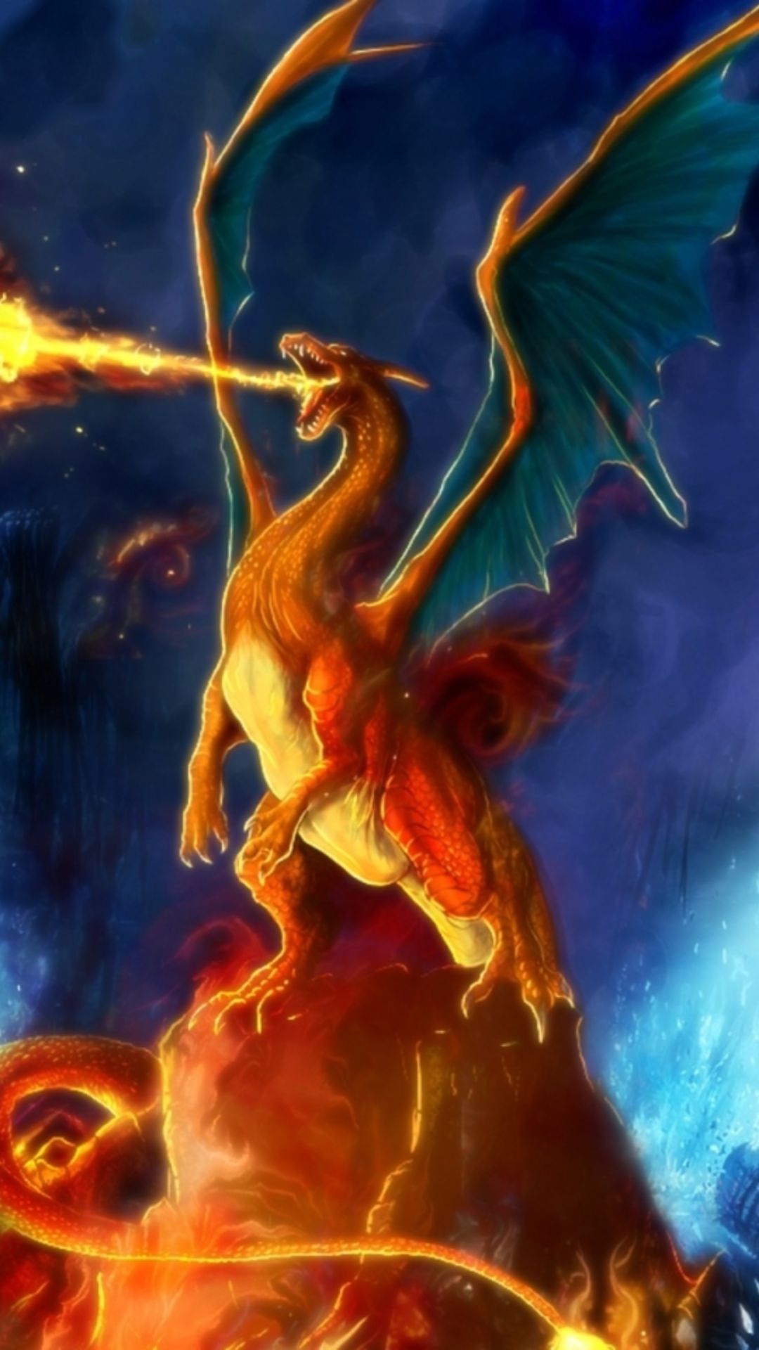 1080x1920 Charizard Wallpaper Charizard Background Download