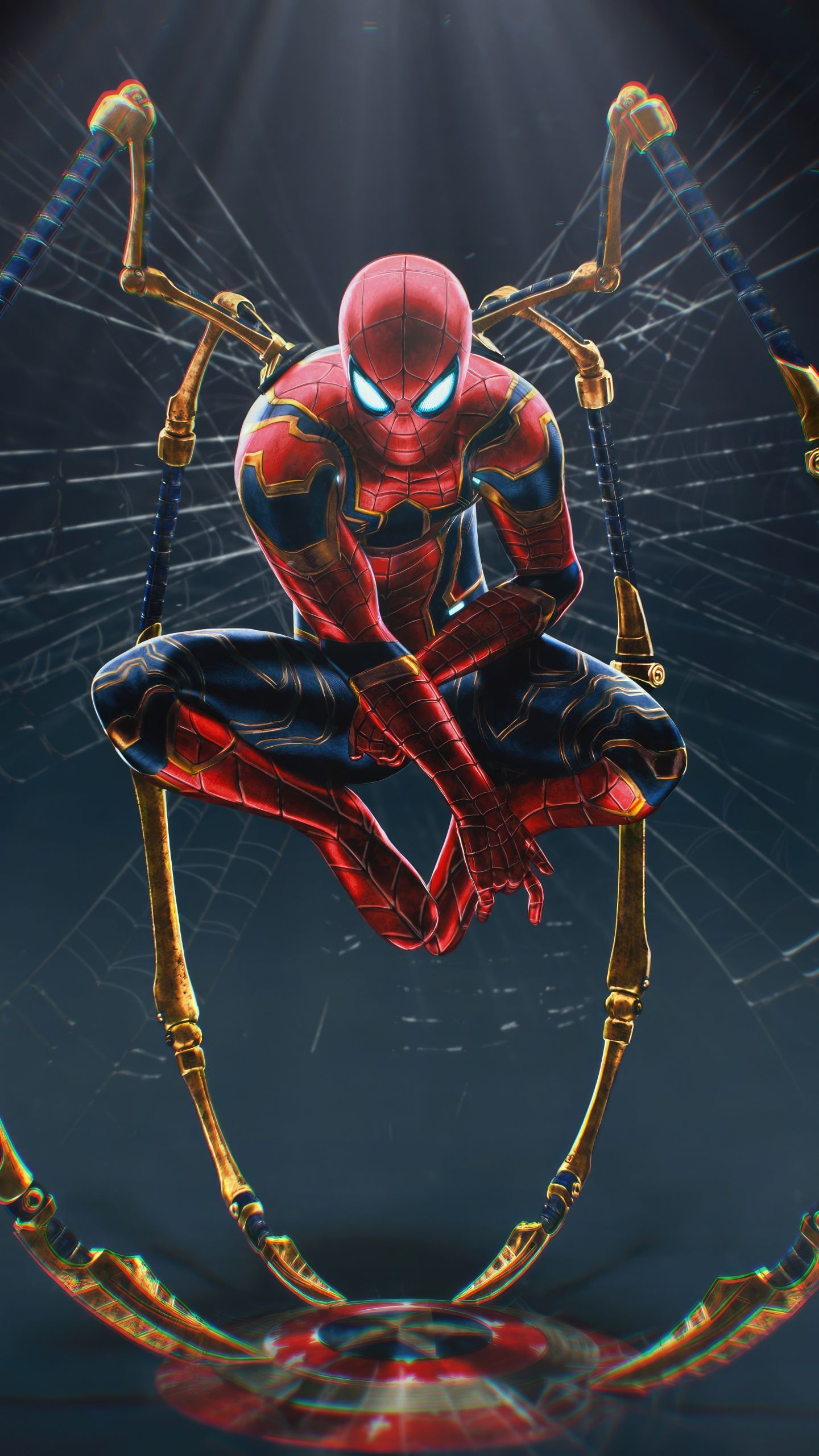 1440x2560 Iron Spider Wallpaper 4K, 8K, Spider Man